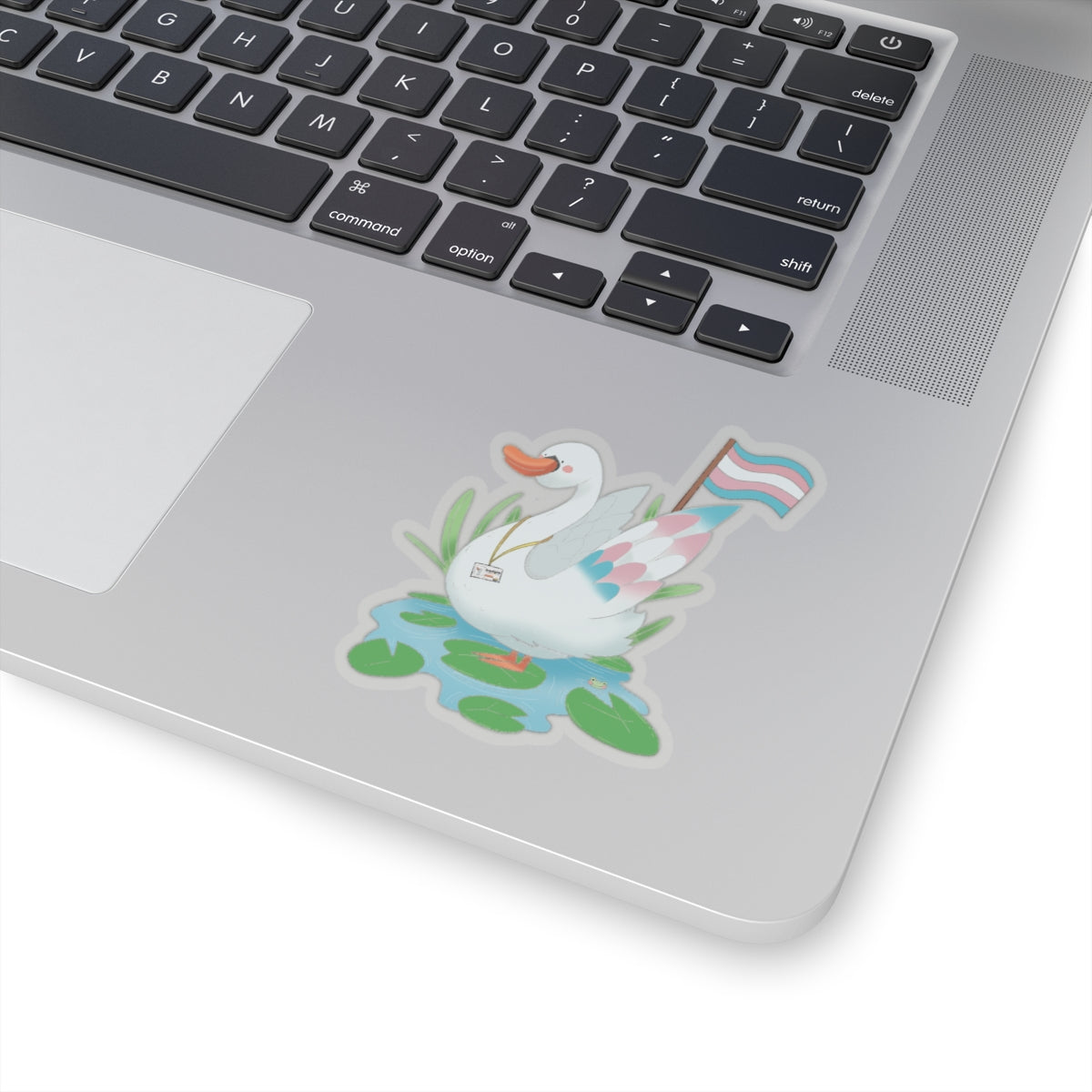 Kiss-Cut Stickers - Trans Swan "Tundra" - Badgie.co