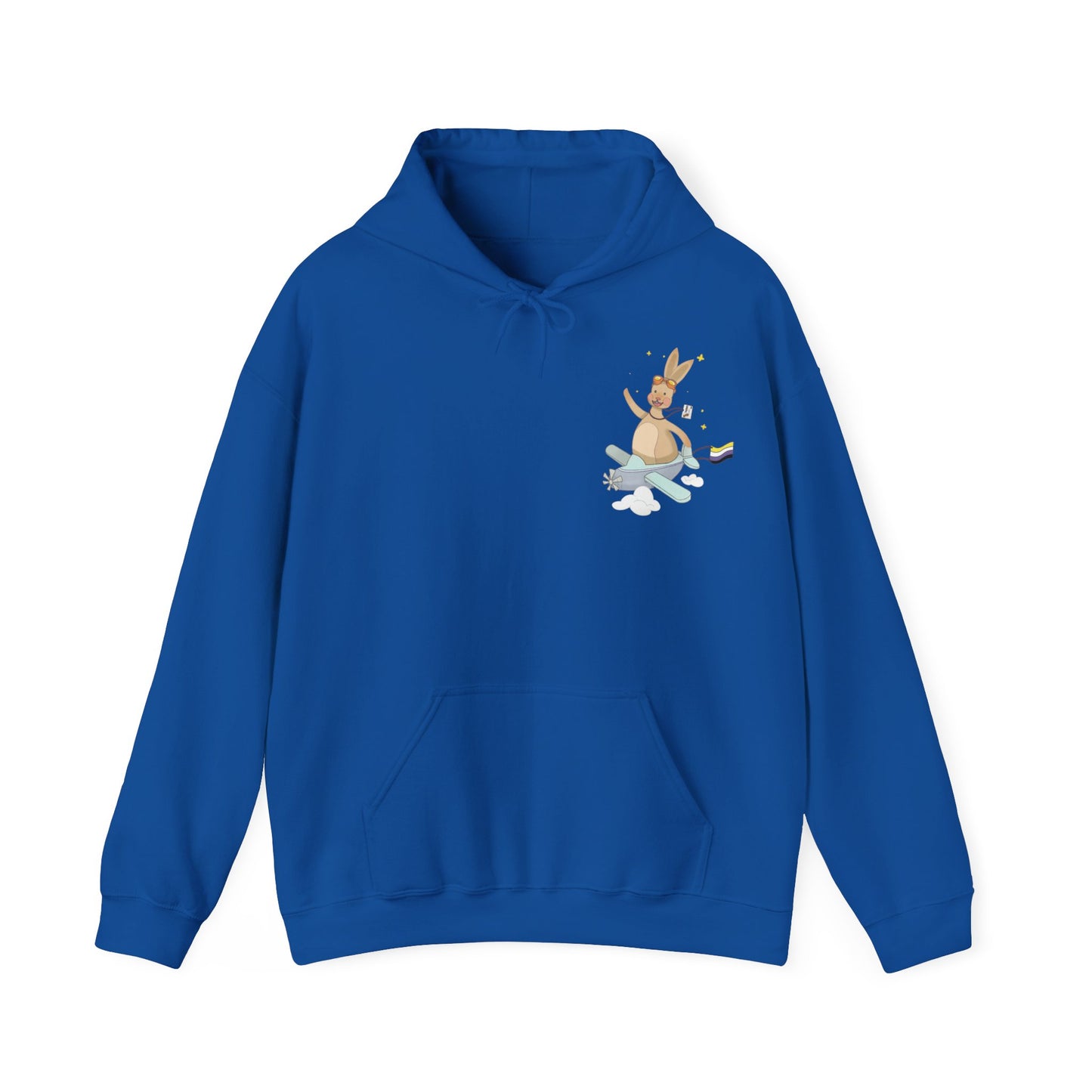 Badgie Hoodie - Nonbinary Rabbit "Rex" - Badgie.co