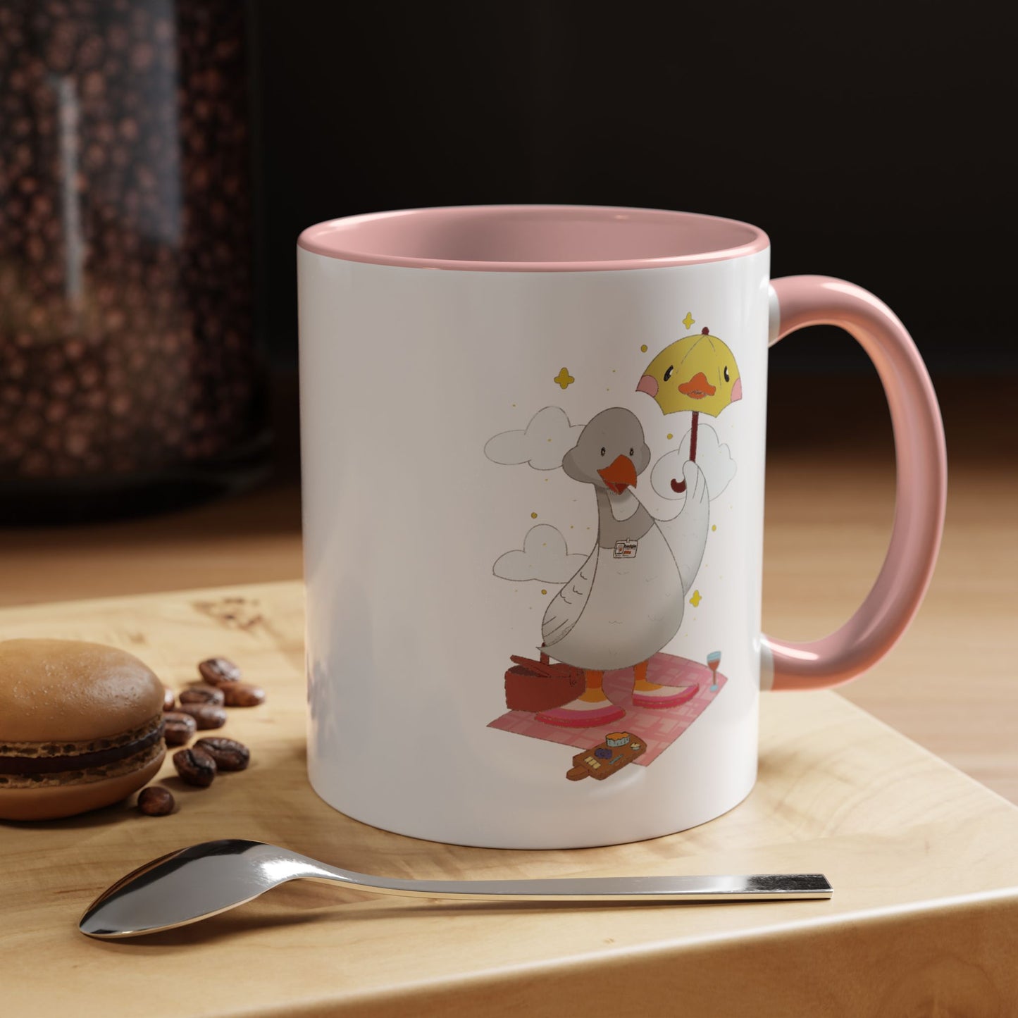Badgie Ceramic Coffee Mug - Lesbian Goose “Tula” - Badgie.co