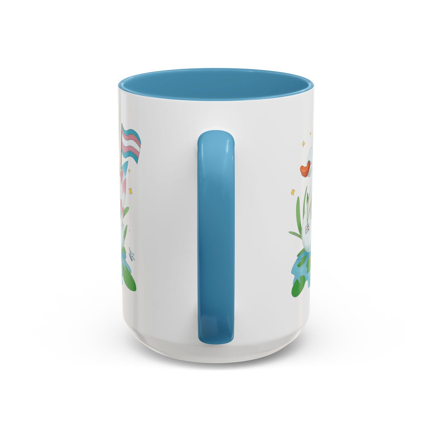 Badgie Ceramic Coffee Mug - Trans Swan “Tundra” - Badgie.co