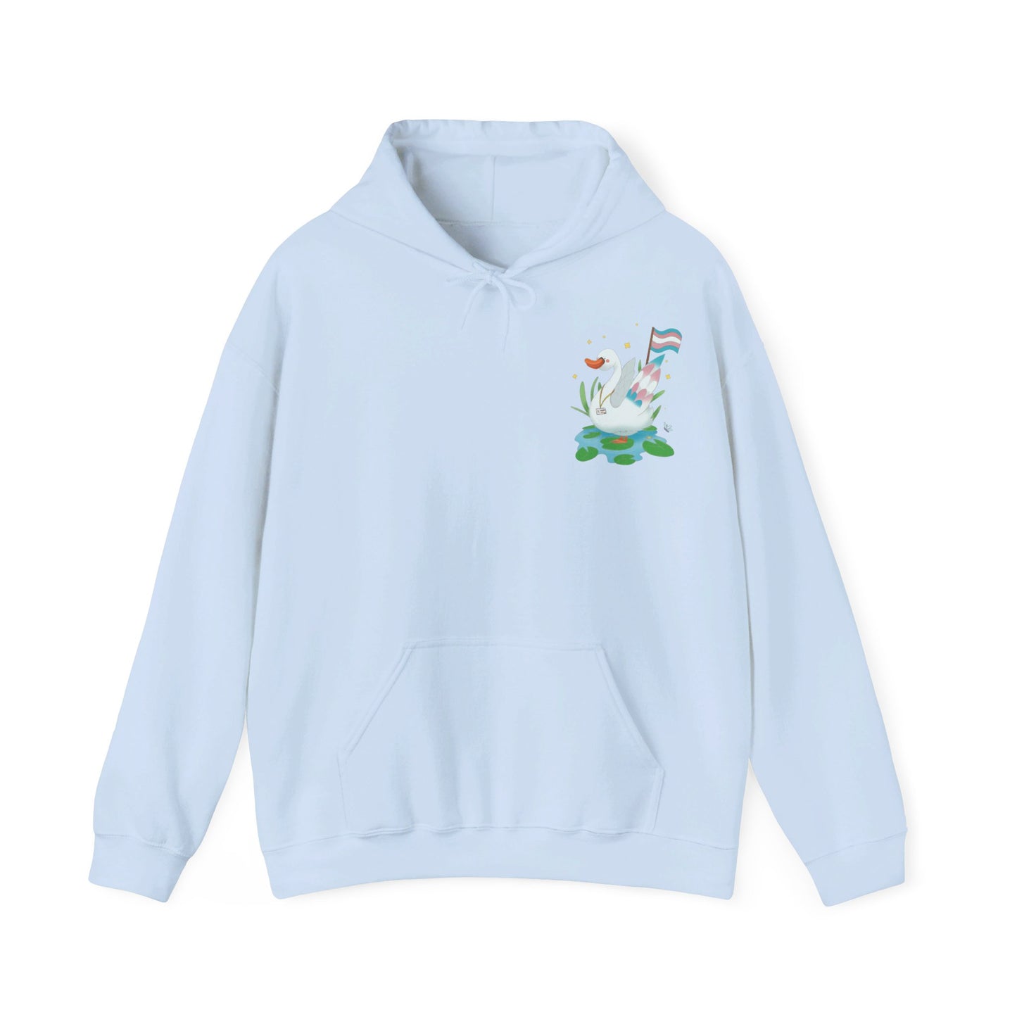 Badgie Hoodie - Trans Swan "Tundra" - Badgie.co