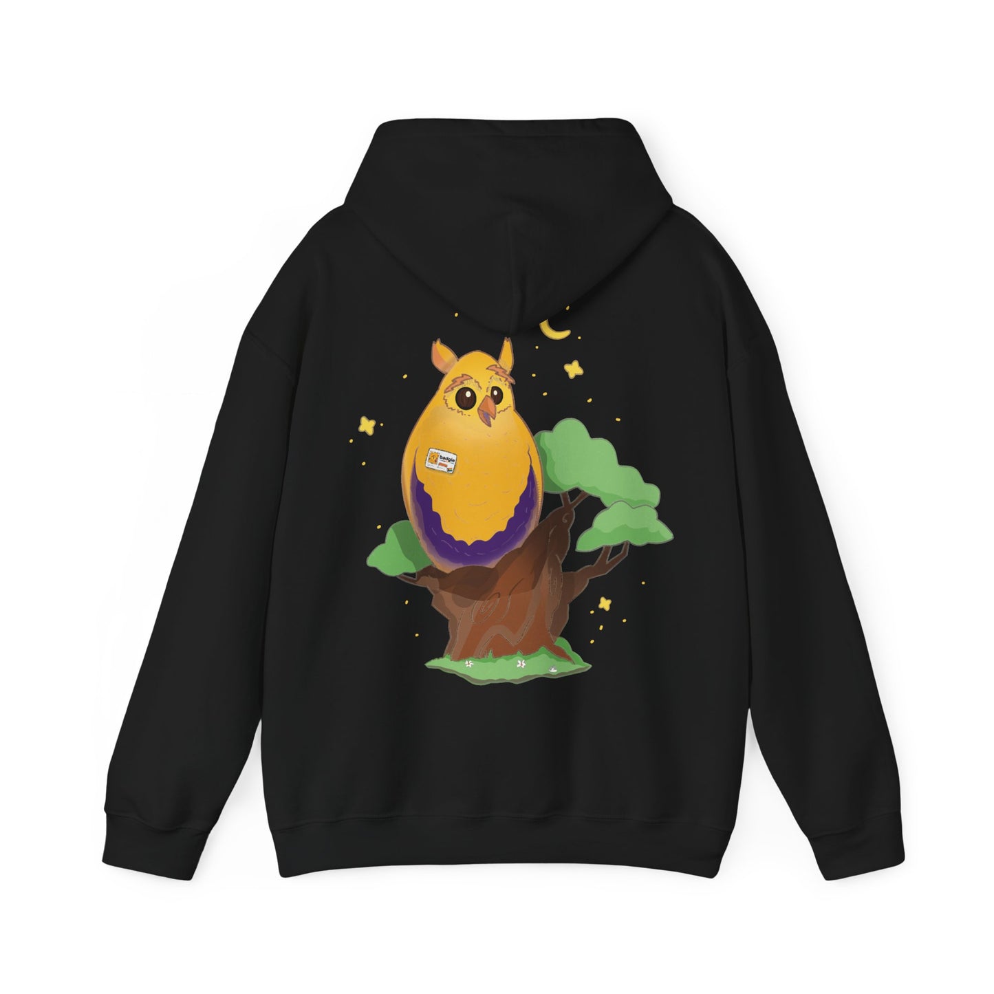 Badgie Hoodie - Intersex Owl "Albert" - Badgie.co