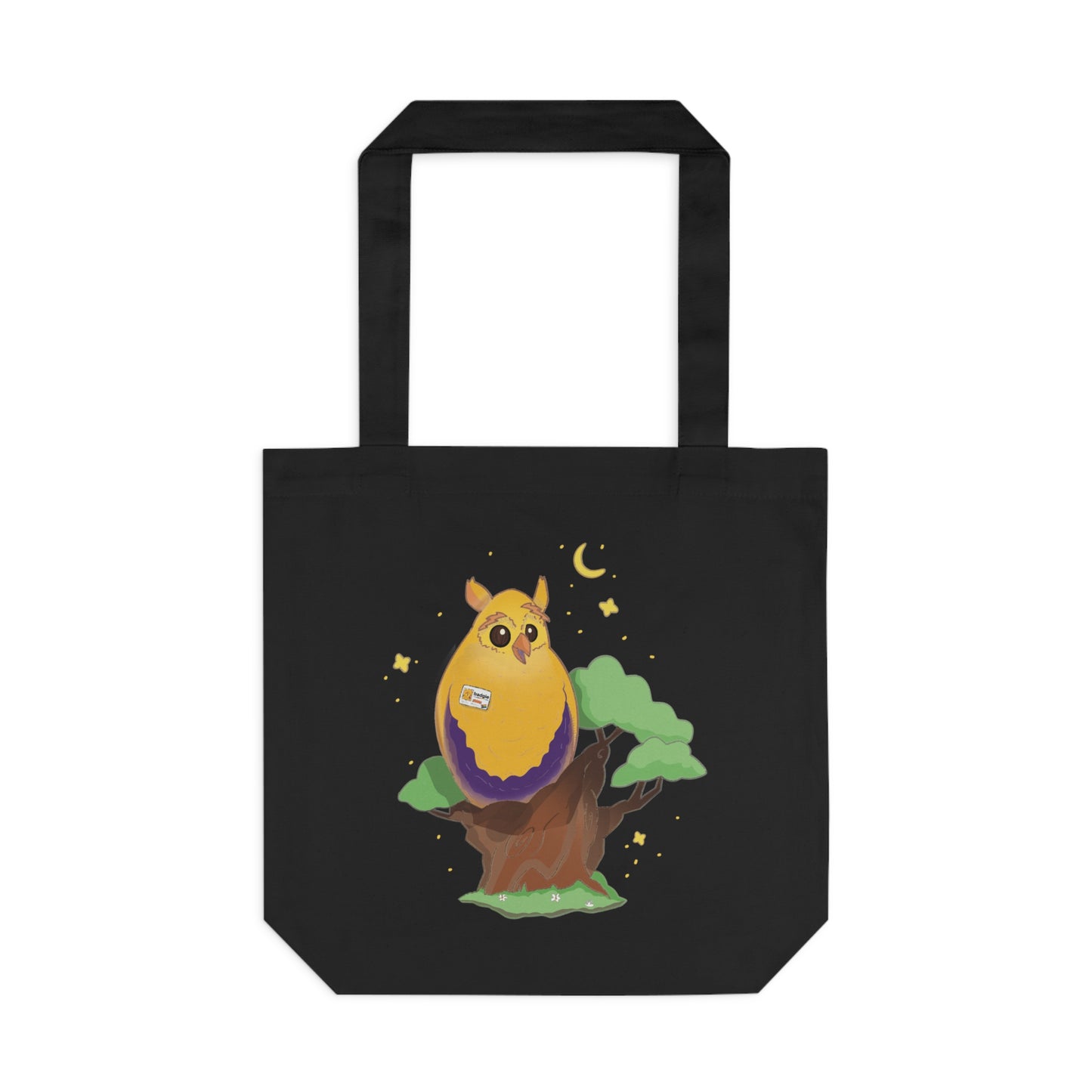 Badgie Tote Bag - Intersex Owl "Albert" - Badgie.co