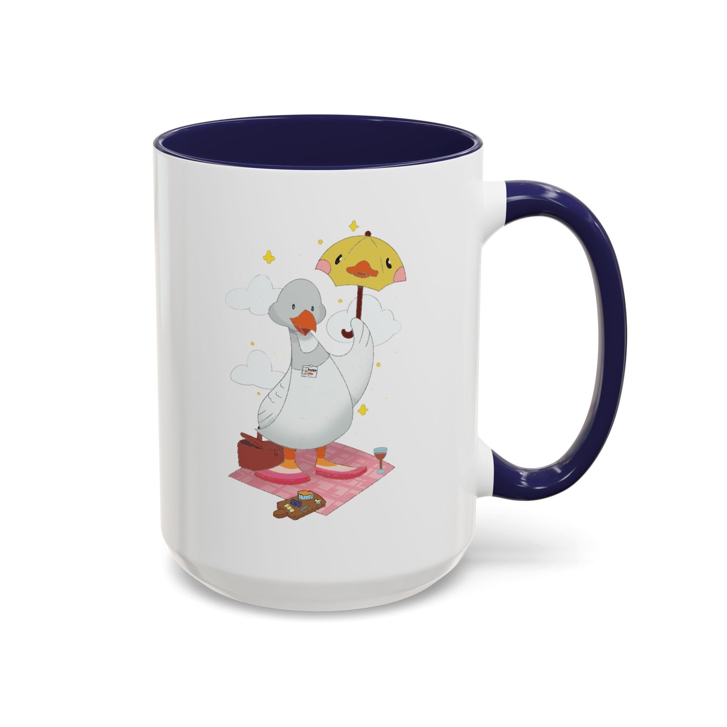 Badgie Ceramic Coffee Mug - Lesbian Goose “Tula” - Badgie.co