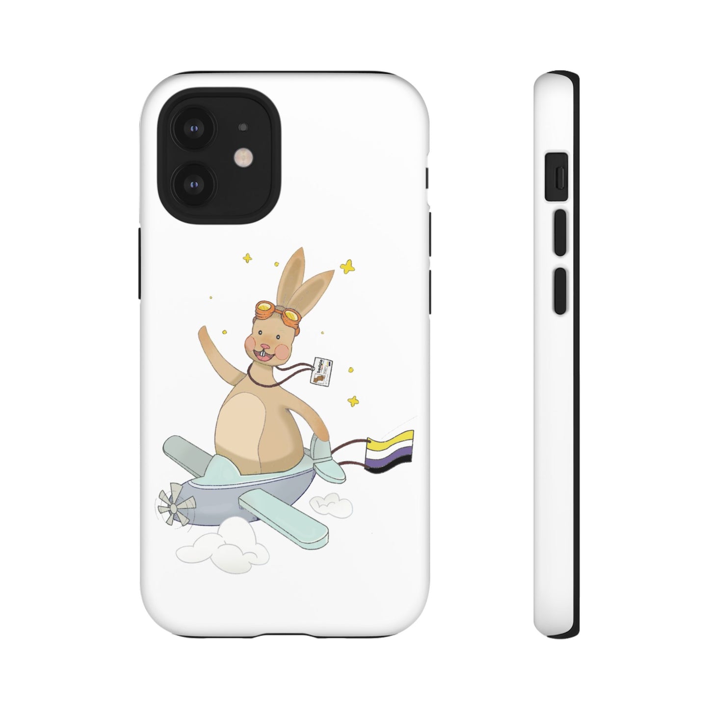 Badgie iPhone Case - Nonbinary Rabbit "Rex" - Badgie.co
