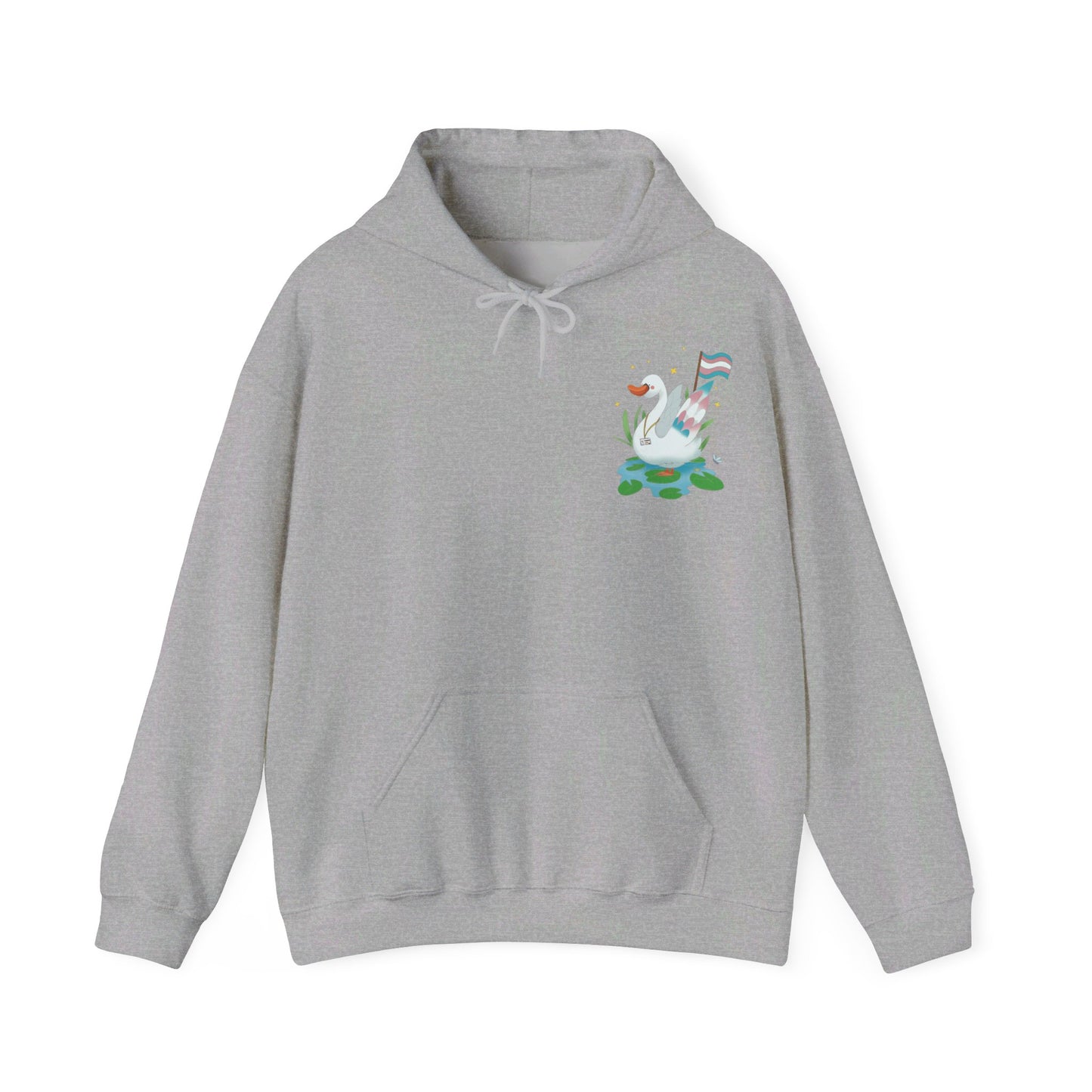 Badgie Hoodie - Trans Swan "Tundra" - Badgie.co