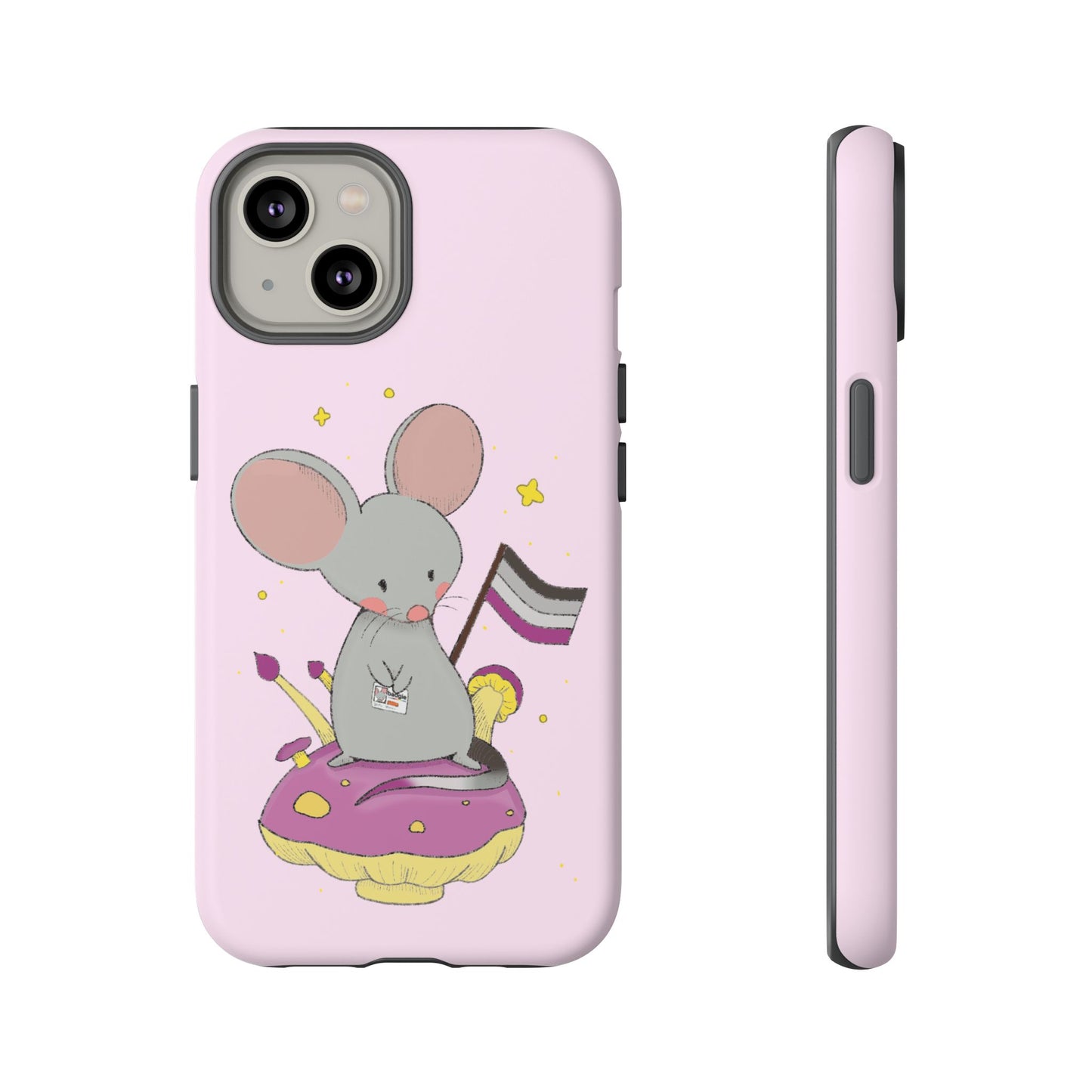 Badgie iPhone Case - Asexual Mouse "Roan" - Badgie.co