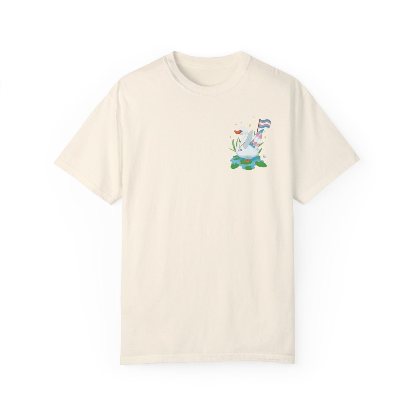 Badgie T-Shirt - Trans Swan “Tundra” - Badgie.co