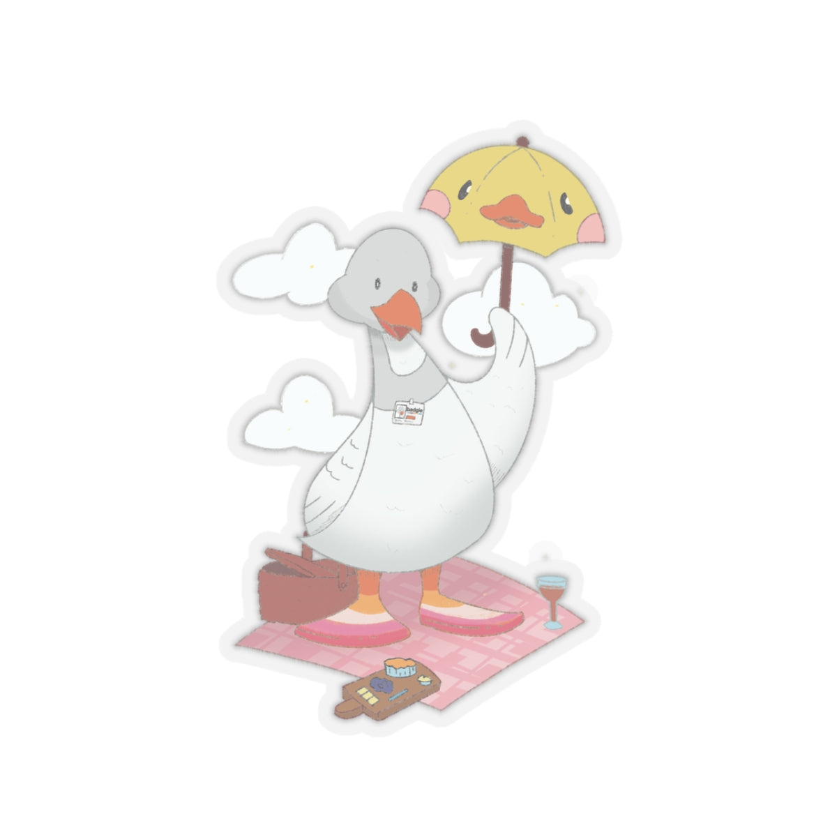 Kiss-Cut Stickers - Lesbian Goose "Tula" - Badgie.co
