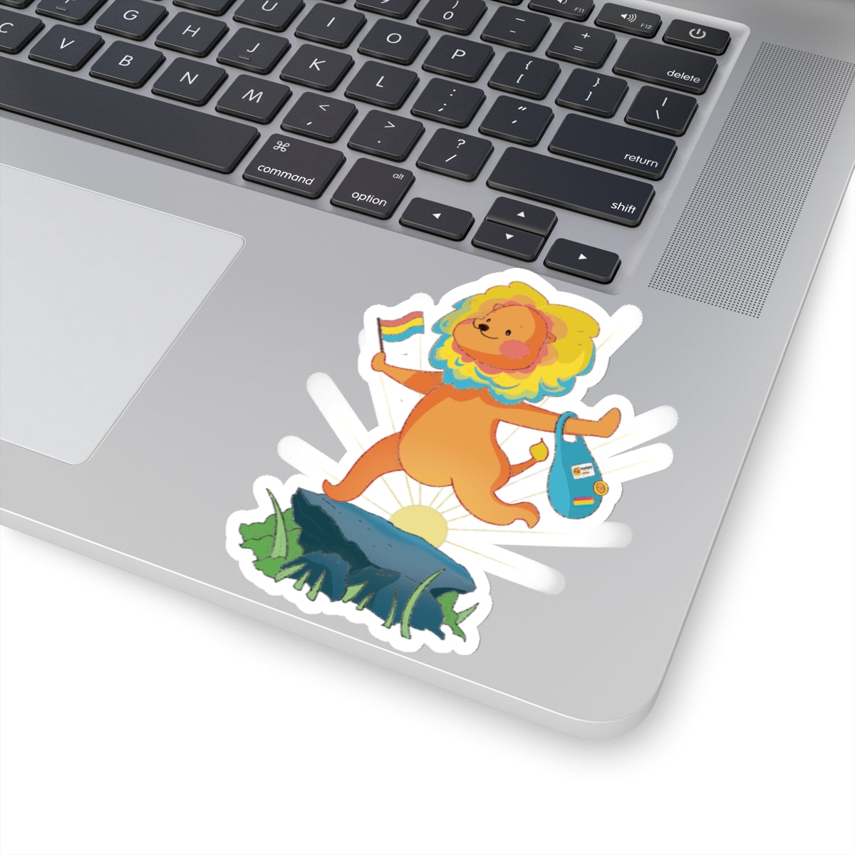 Kiss-Cut Stickers - Pansexual Lion "Barb" - Badgie.co