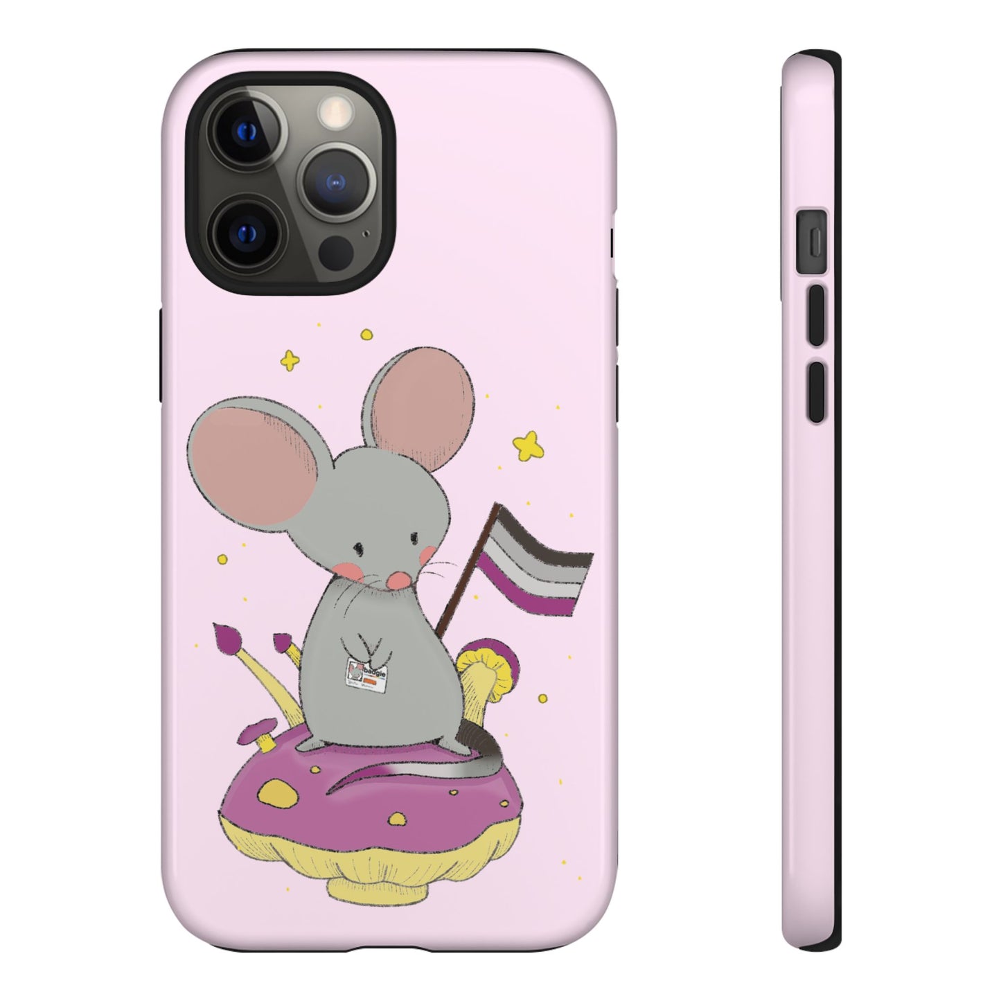 Badgie iPhone Case - Asexual Mouse "Roan" - Badgie.co