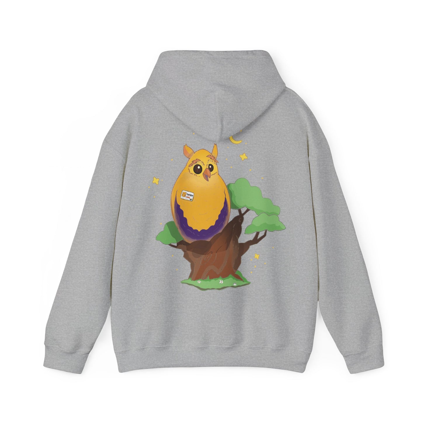 Badgie Hoodie - Intersex Owl "Albert" - Badgie.co