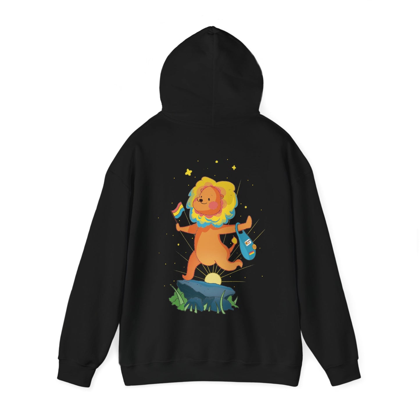 Badgie Hoodie - Pansexual Lion "Barb" - Badgie.co