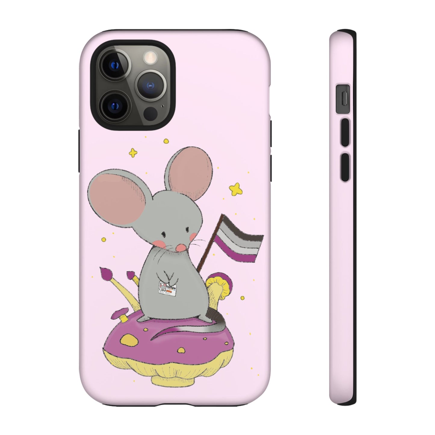 Badgie iPhone Case - Asexual Mouse "Roan" - Badgie.co