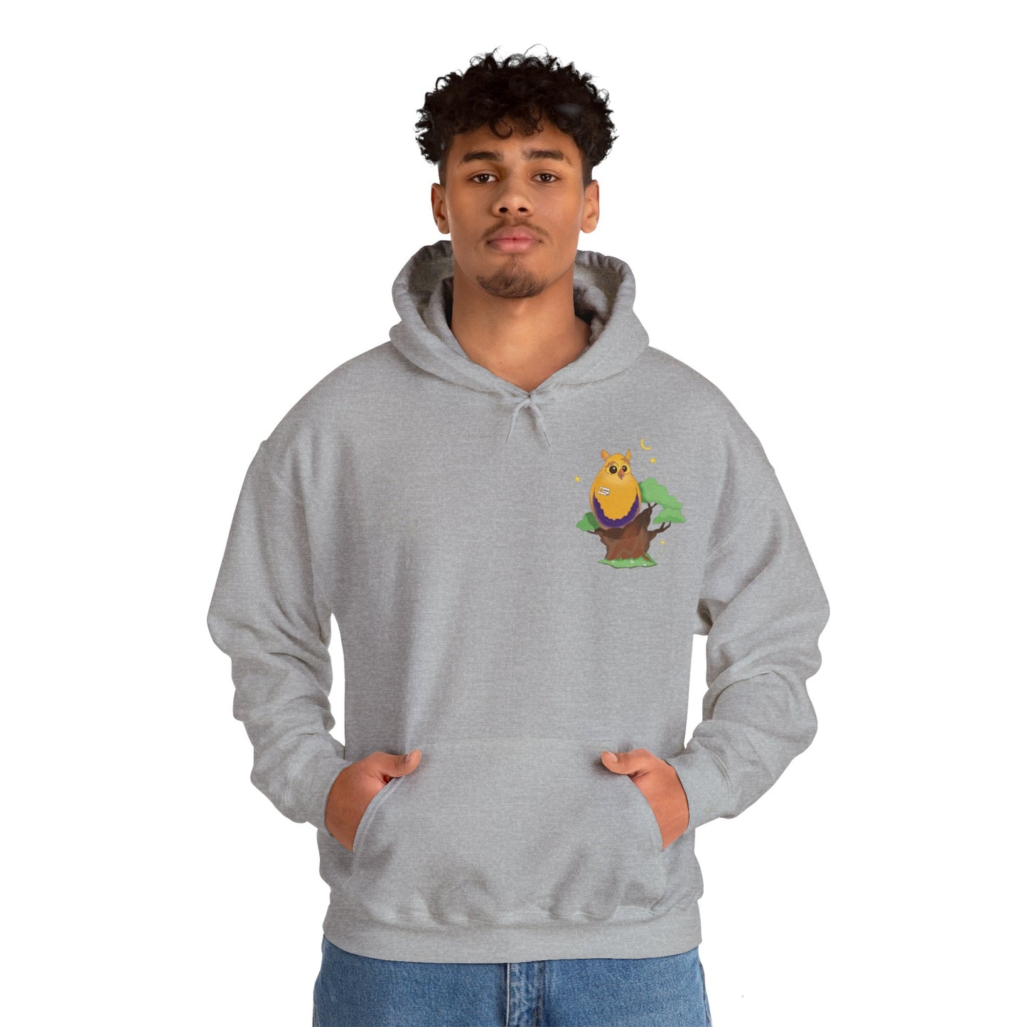 Badgie Hoodie - Intersex Owl "Albert" - Badgie.co