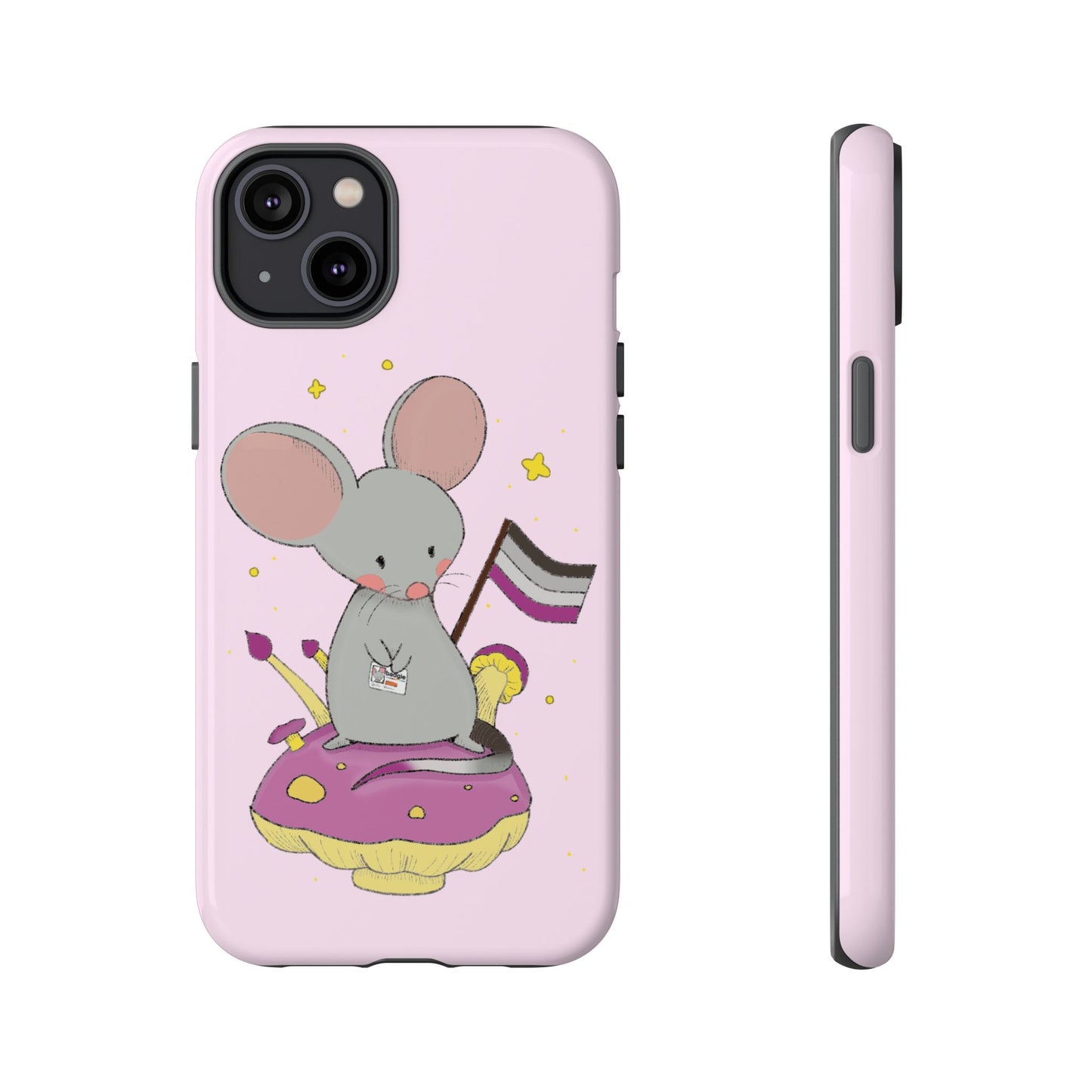 Badgie iPhone Case - Asexual Mouse "Roan" - Badgie.co