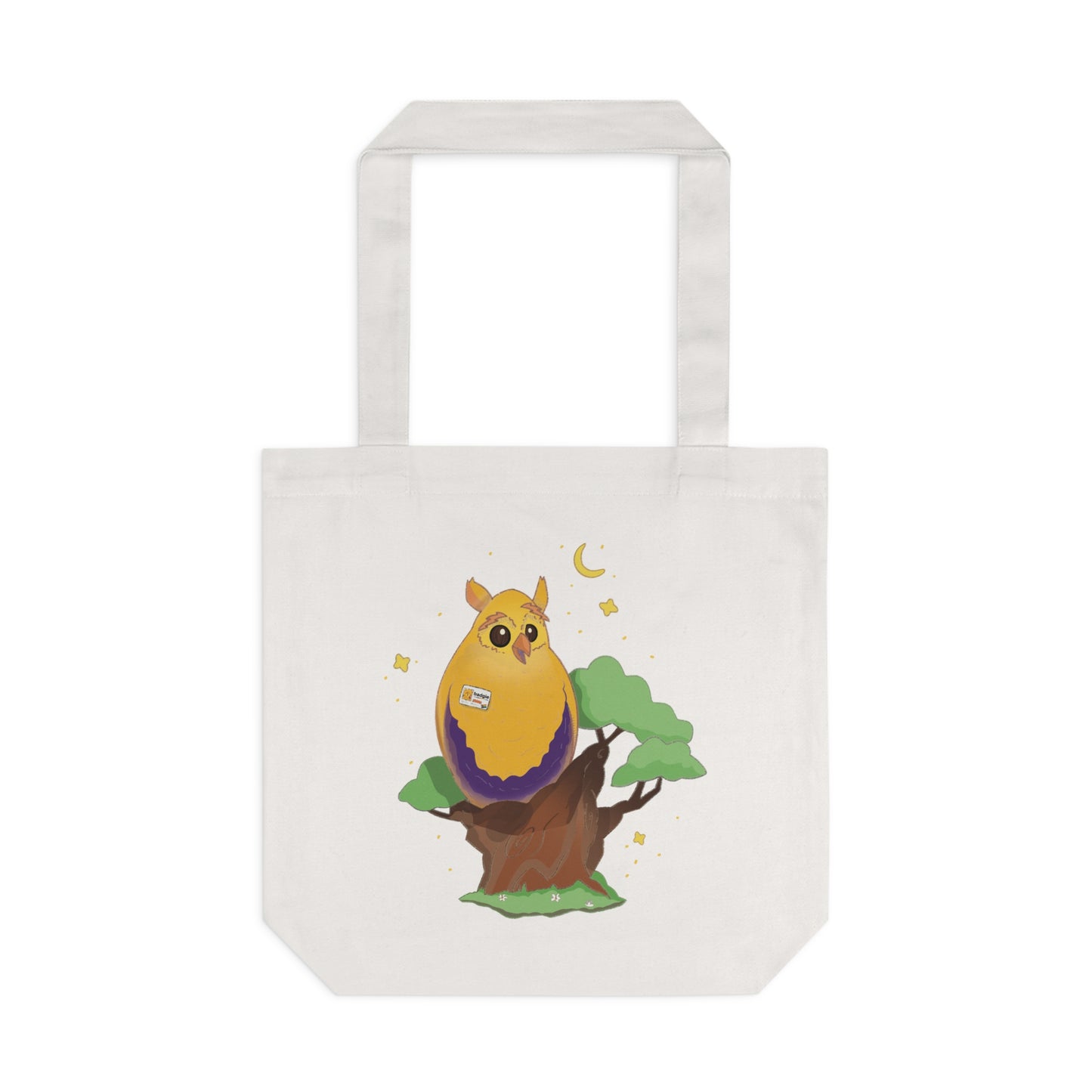 Badgie Tote Bag - Intersex Owl "Albert" - Badgie.co