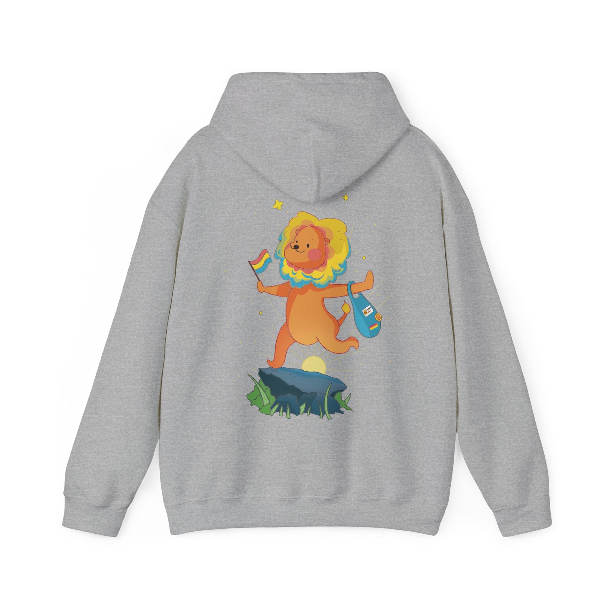 Badgie Hoodie -  Pansexual Lion "Barb" - Badgie.co