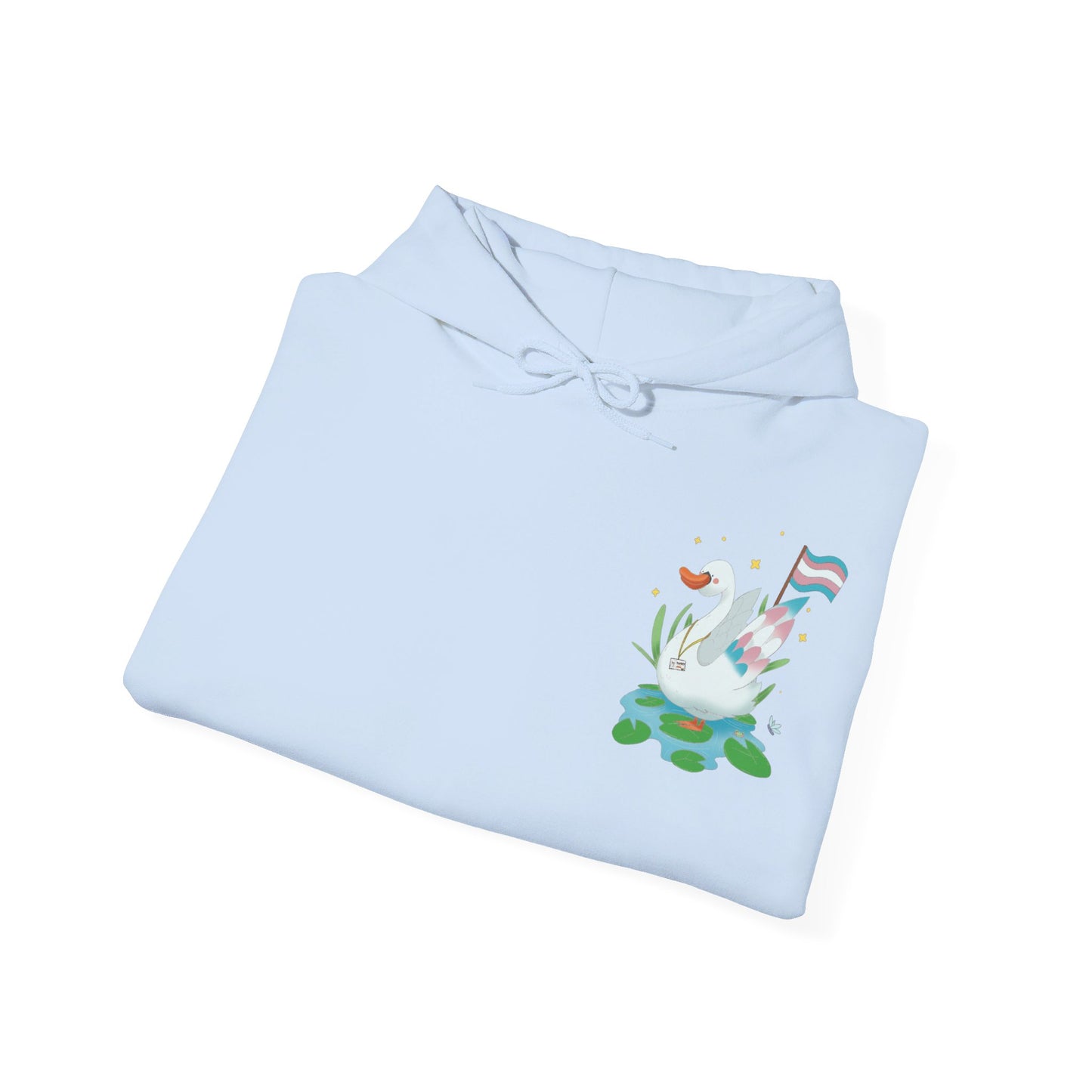Badgie Hoodie - Trans Swan "Tundra" - Badgie.co
