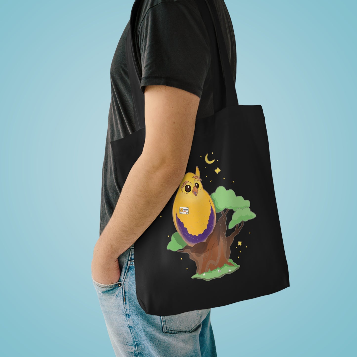 Badgie Tote Bag - Intersex Owl "Albert" - Badgie.co