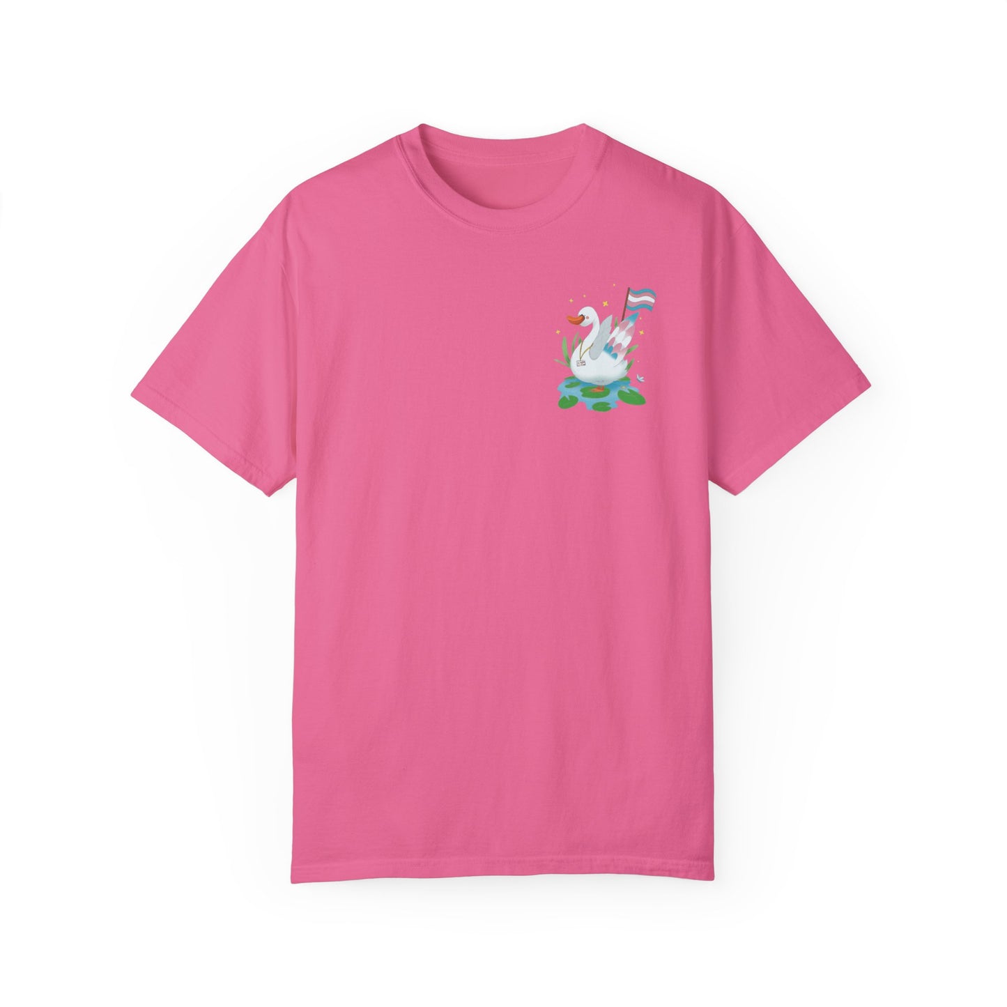 Badgie T-Shirt - Trans Swan “Tundra” - Badgie.co