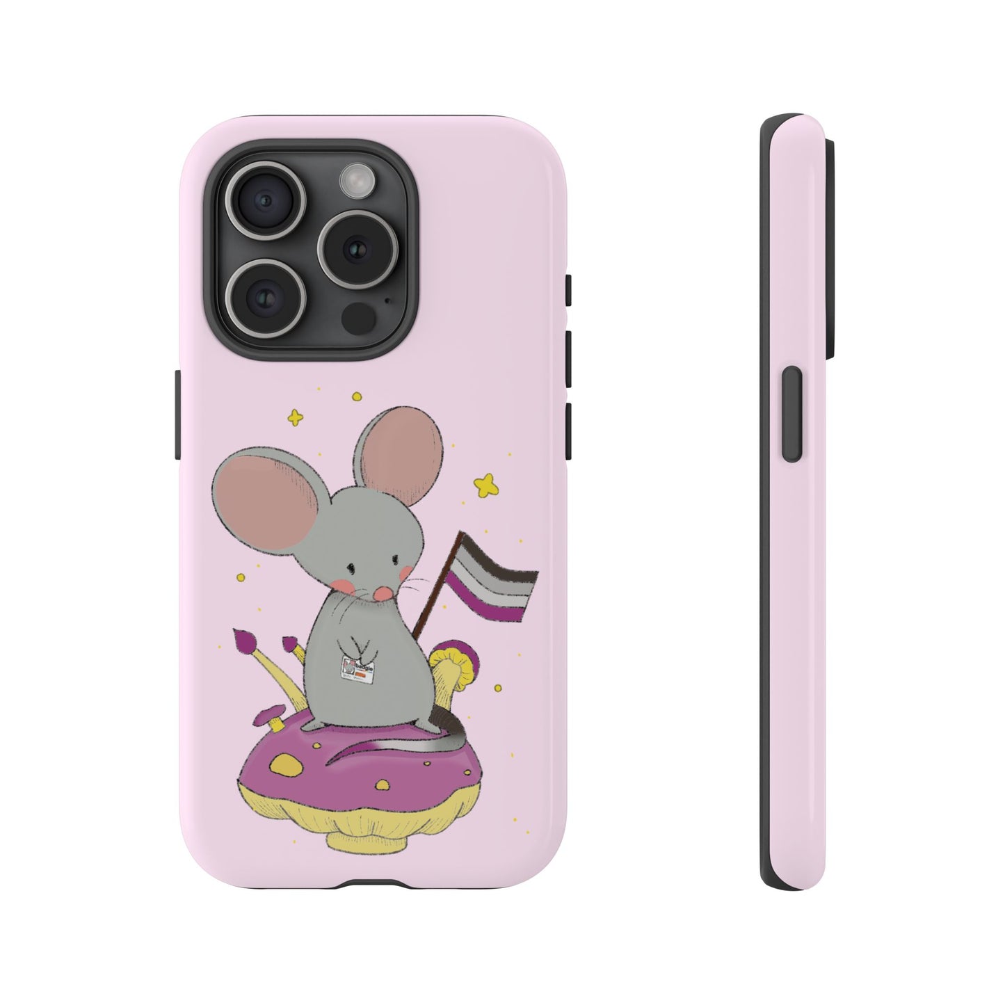 Badgie iPhone Case - Asexual Mouse "Roan" - Badgie.co