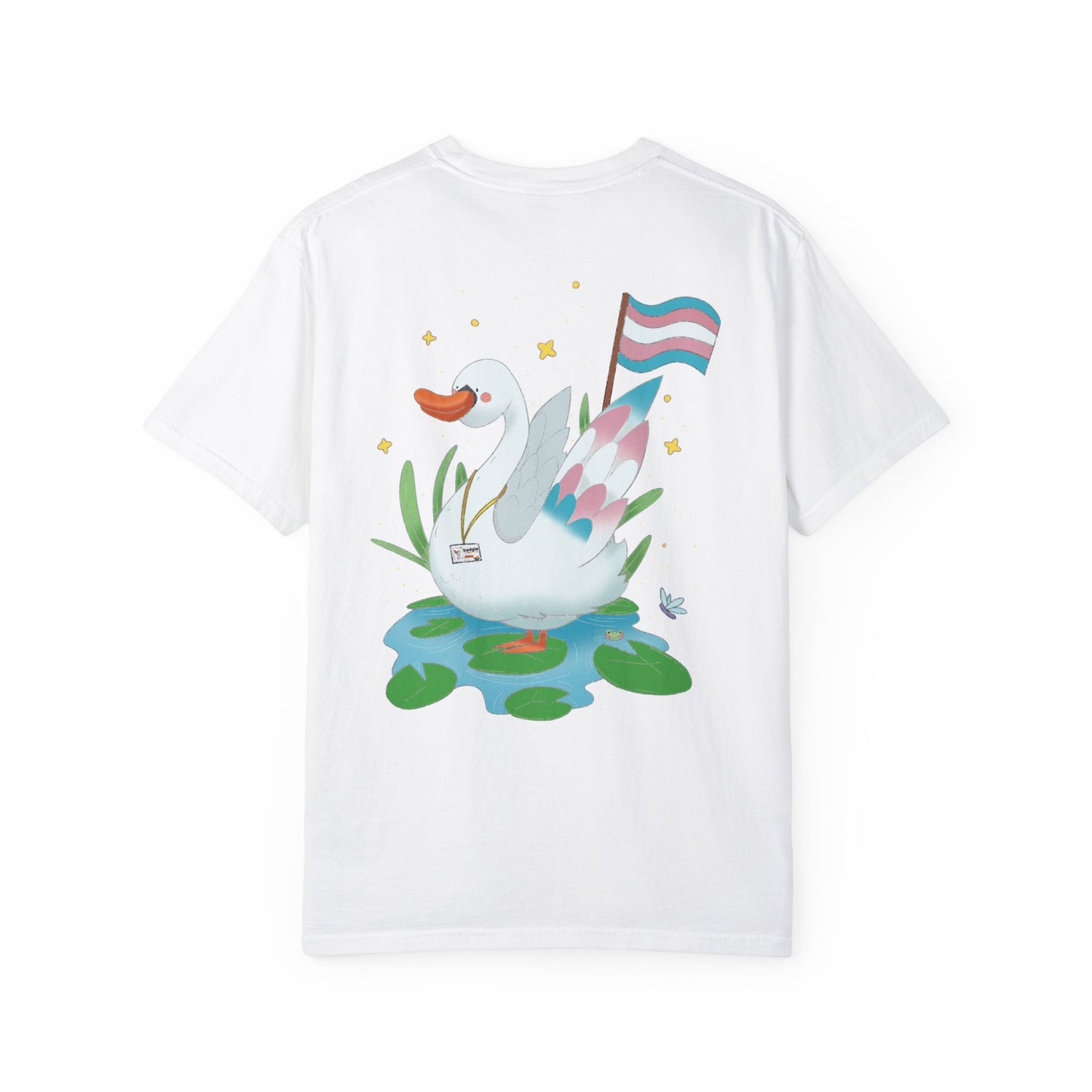 Badgie T-Shirt - Trans Swan “Tundra” - Badgie.co
