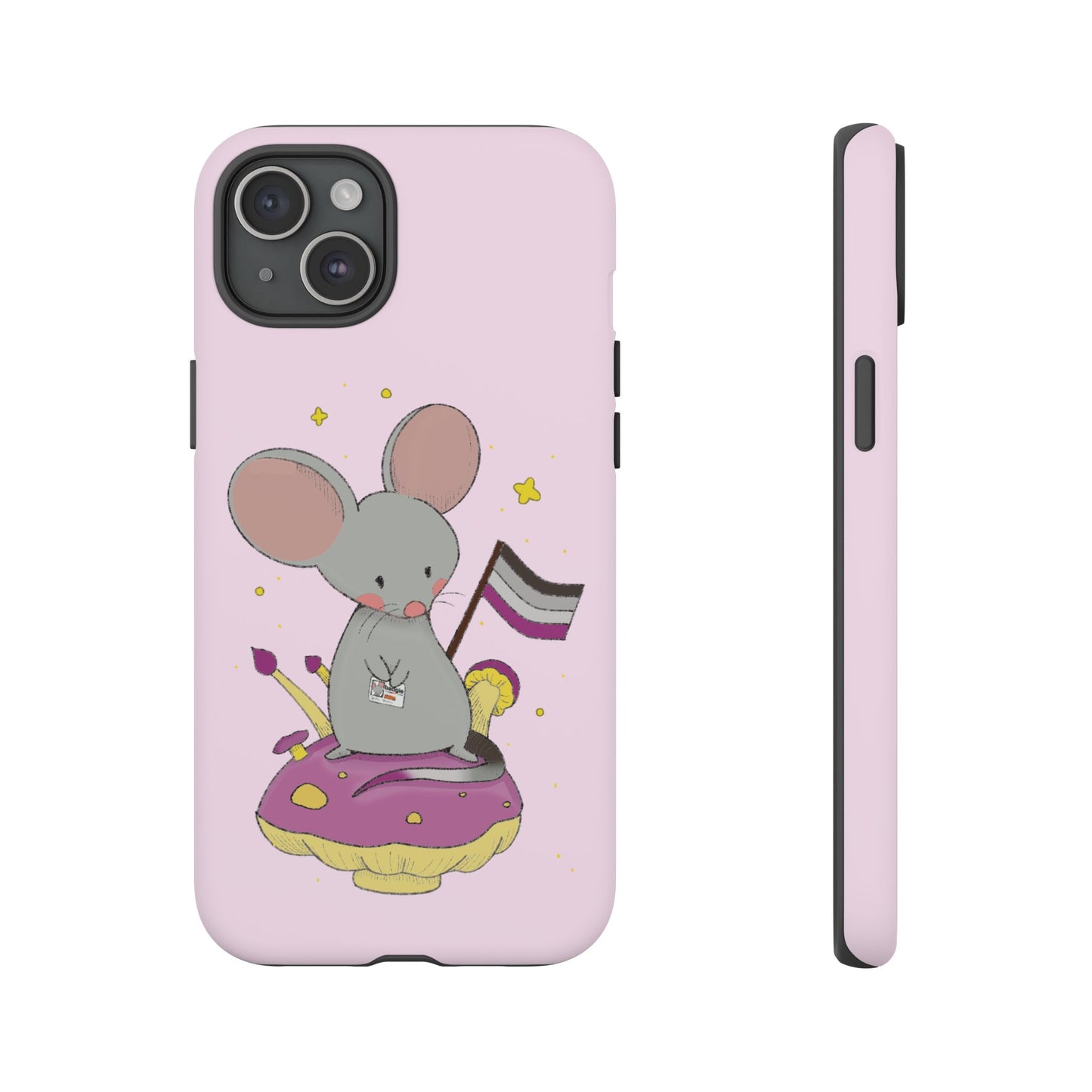 Badgie iPhone Case - Asexual Mouse "Roan" - Badgie.co