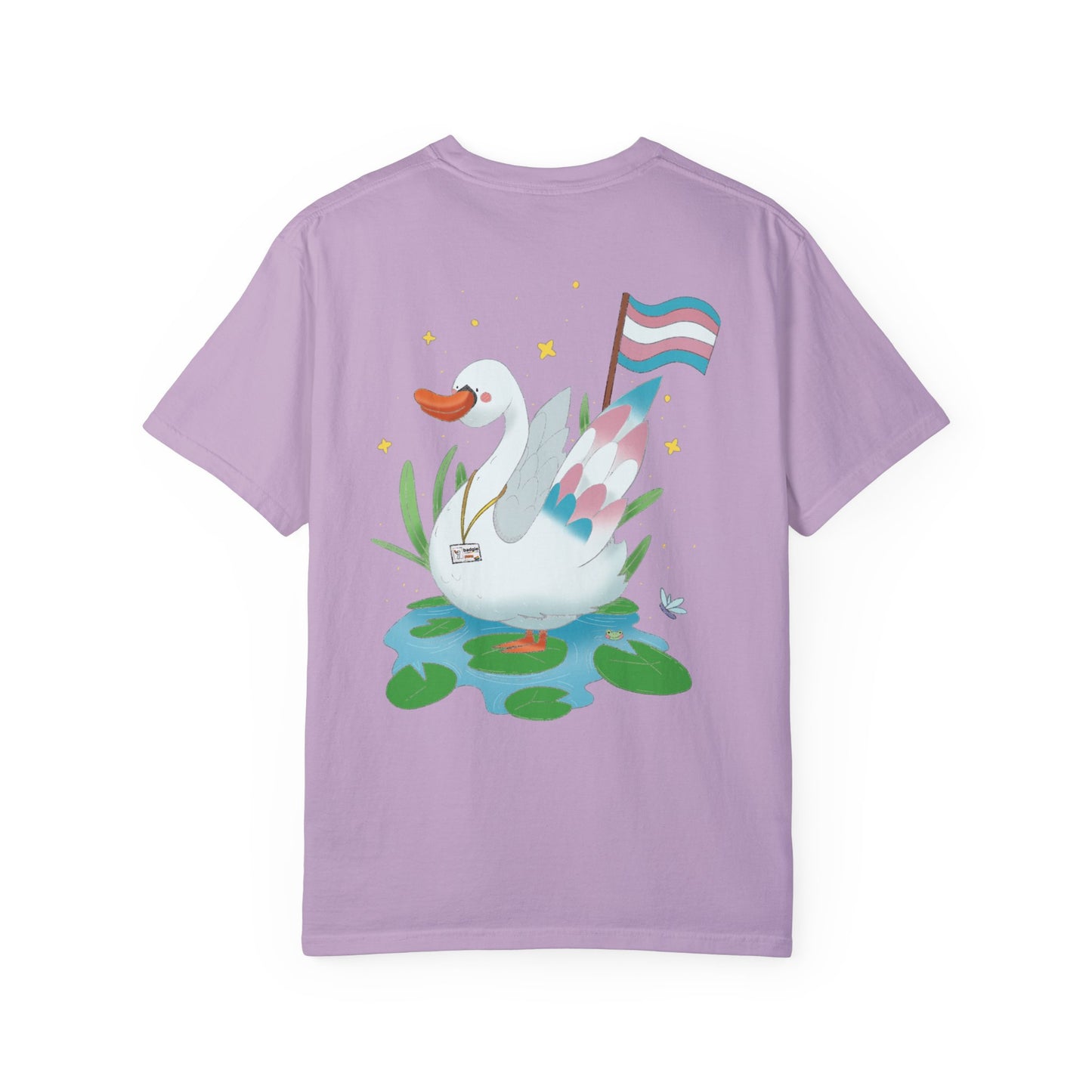 Badgie T-Shirt - Trans Swan “Tundra” - Badgie.co
