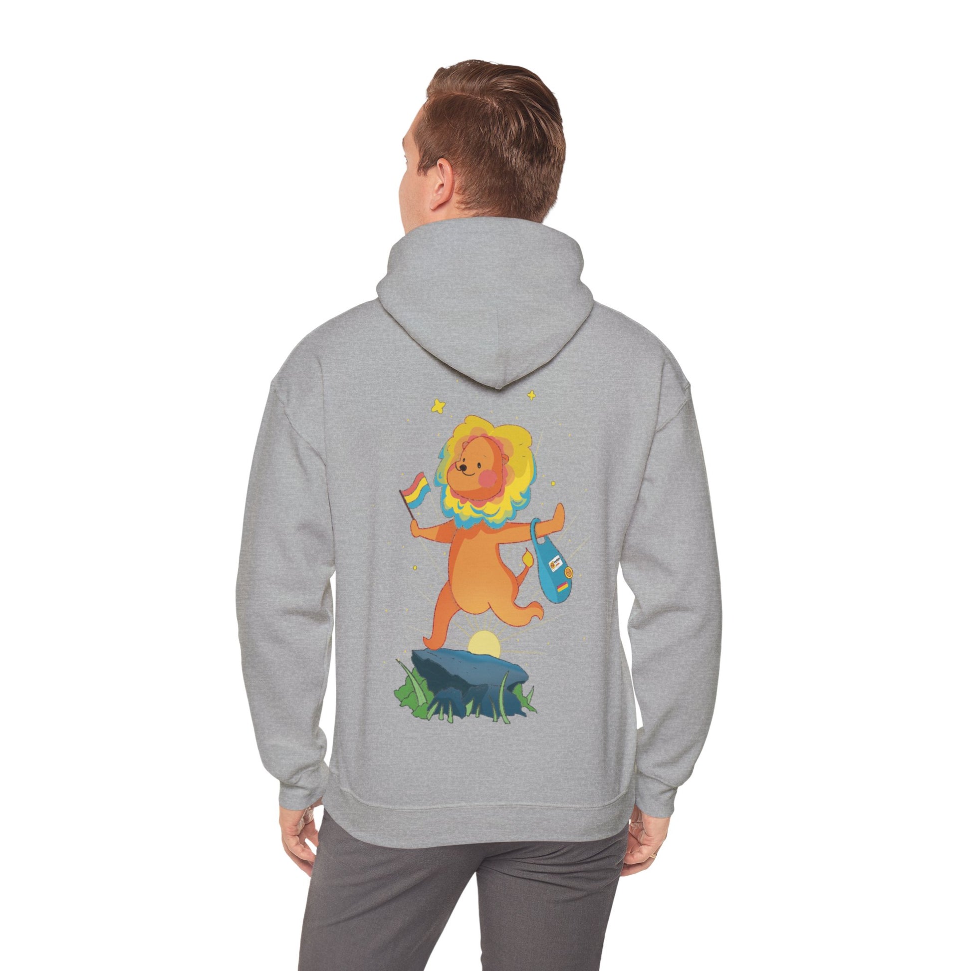 Badgie Hoodie -  Pansexual Lion "Barb" - Badgie.co