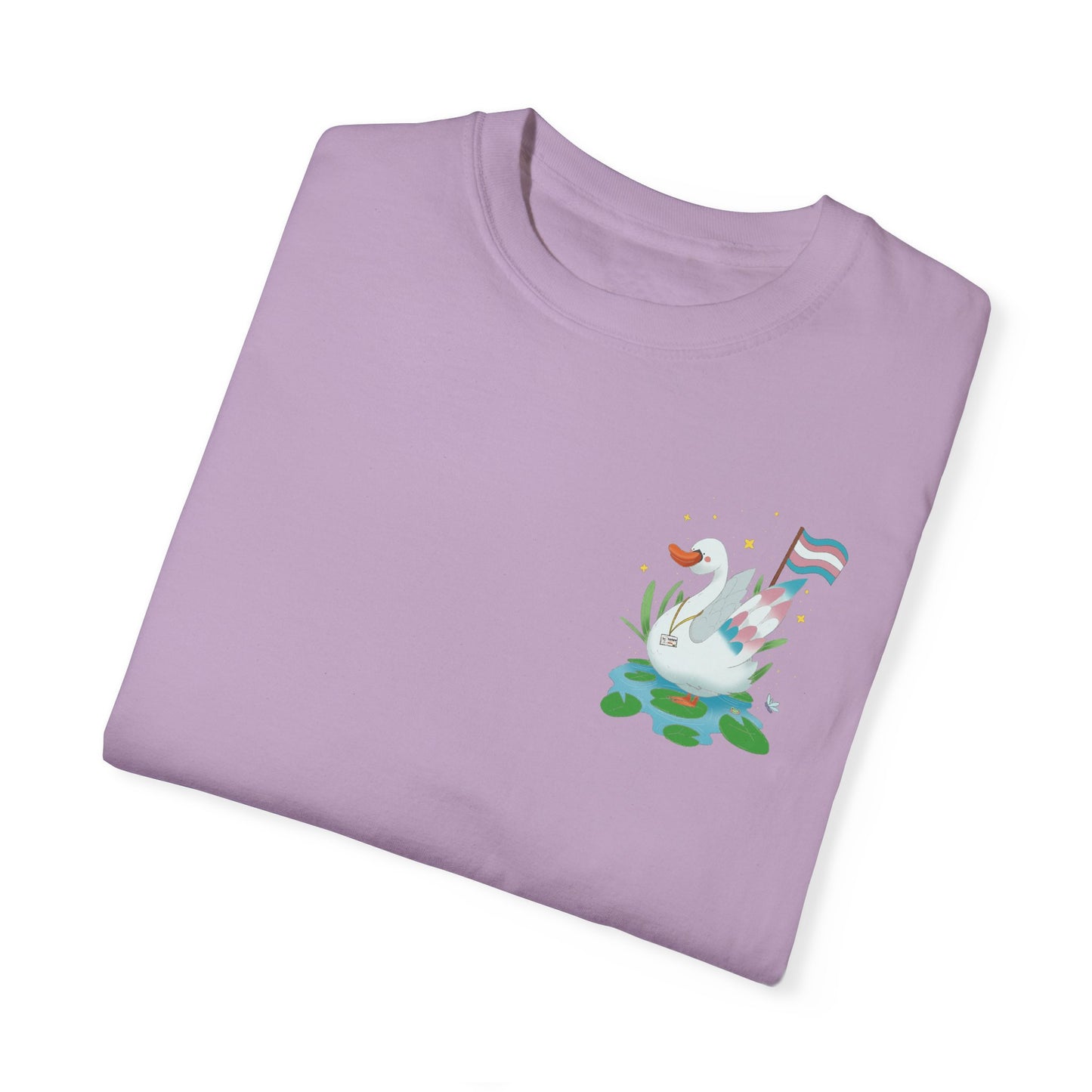 Badgie T-Shirt - Trans Swan “Tundra” - Badgie.co