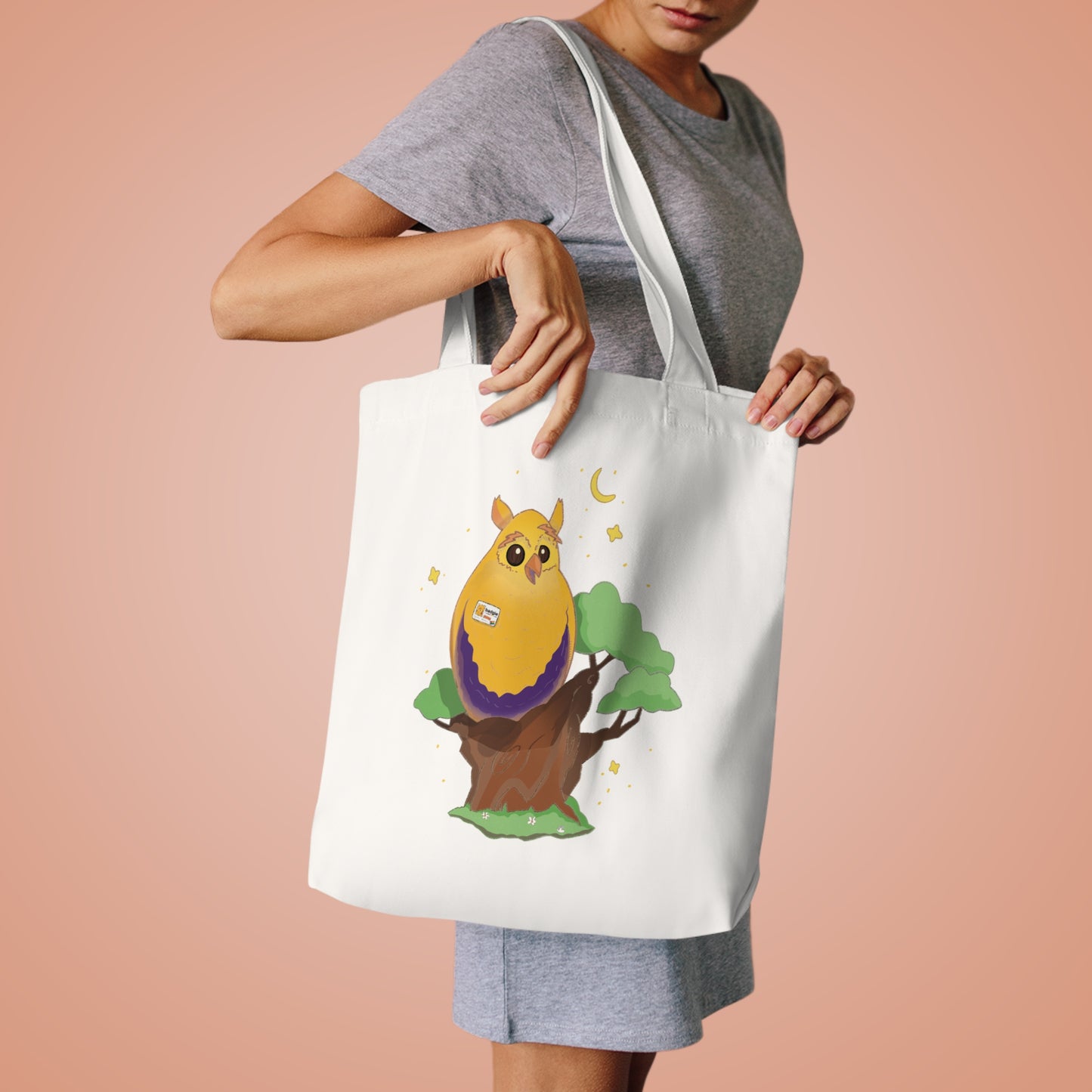 Badgie Tote Bag - Intersex Owl "Albert" - Badgie.co