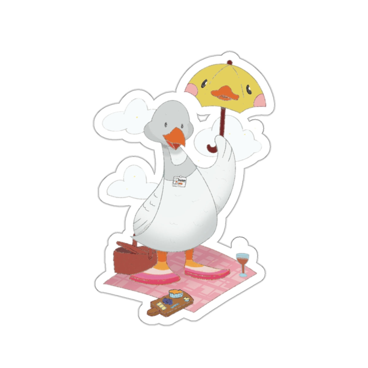 Kiss-Cut Stickers - Lesbian Goose "Tula" - Badgie.co