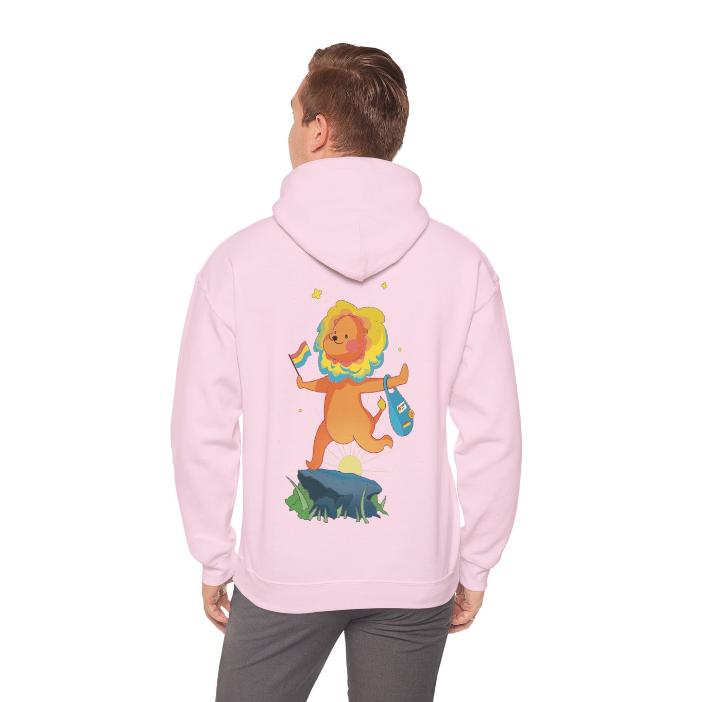 Badgie Hoodie - Pansexual Lion "Barb" - Badgie.co