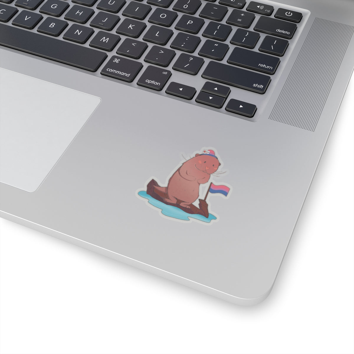 Kiss-Cut Stickers - Bisexual Otter "River" - Badgie.co