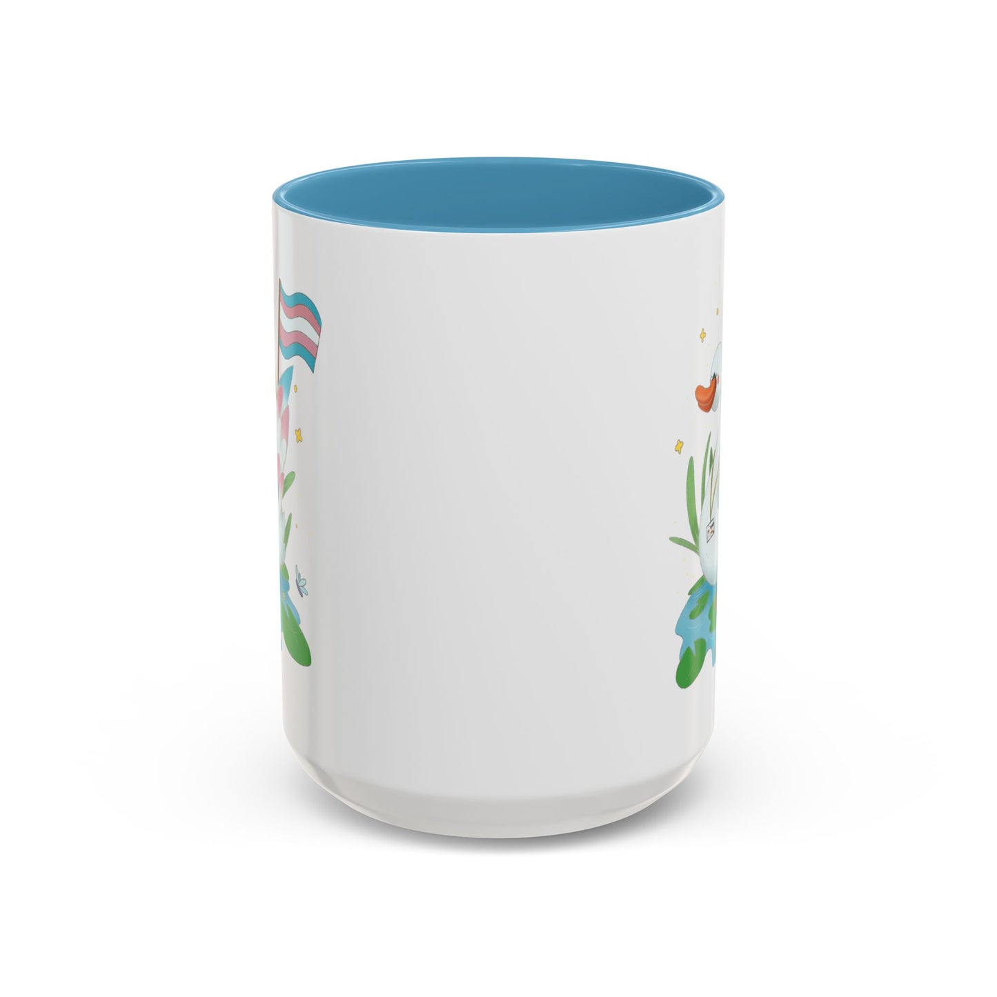 Badgie Ceramic Coffee Mug - Trans Swan “Tundra” - Badgie.co