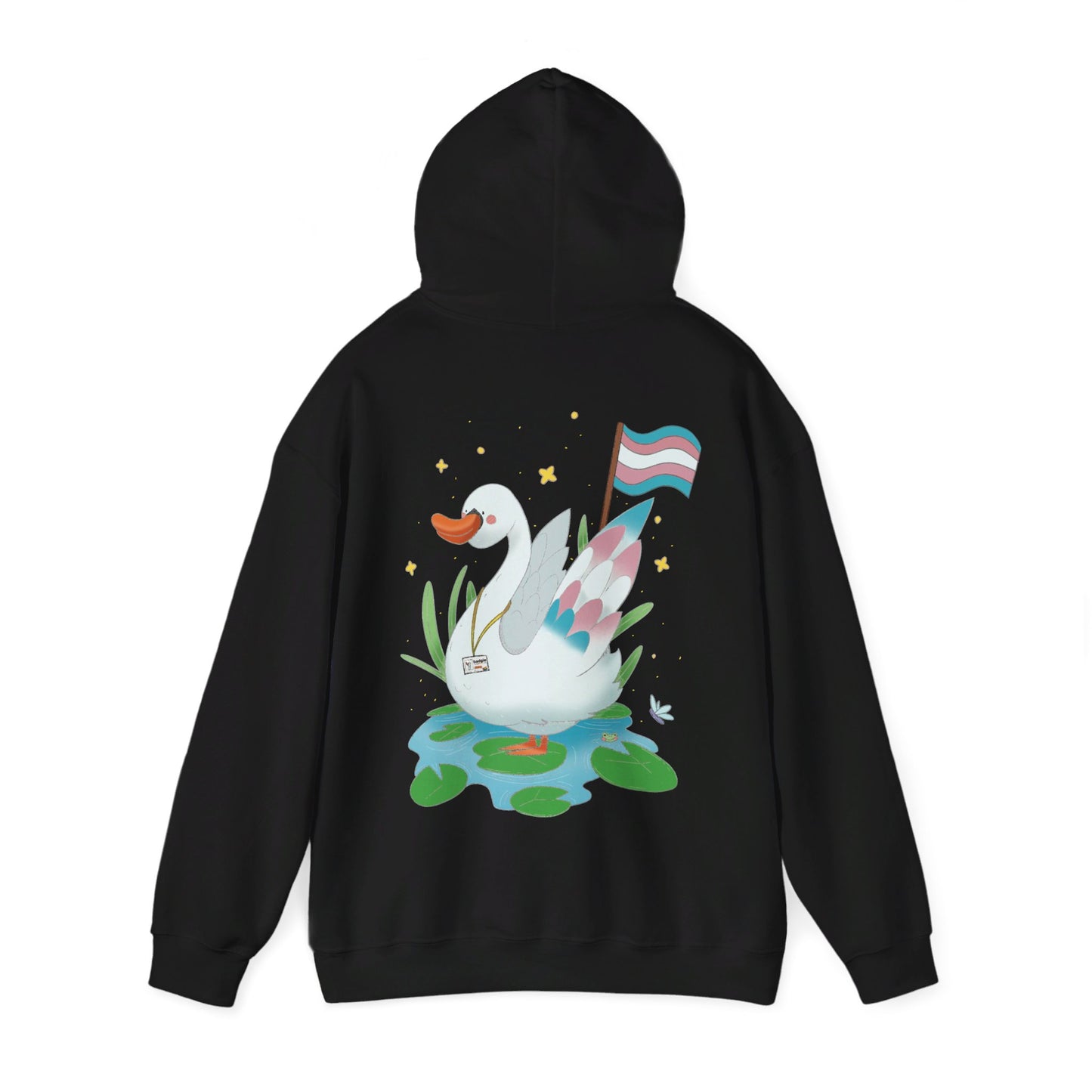 Badgie Hoodie - Trans Swan "Tundra" - Badgie.co