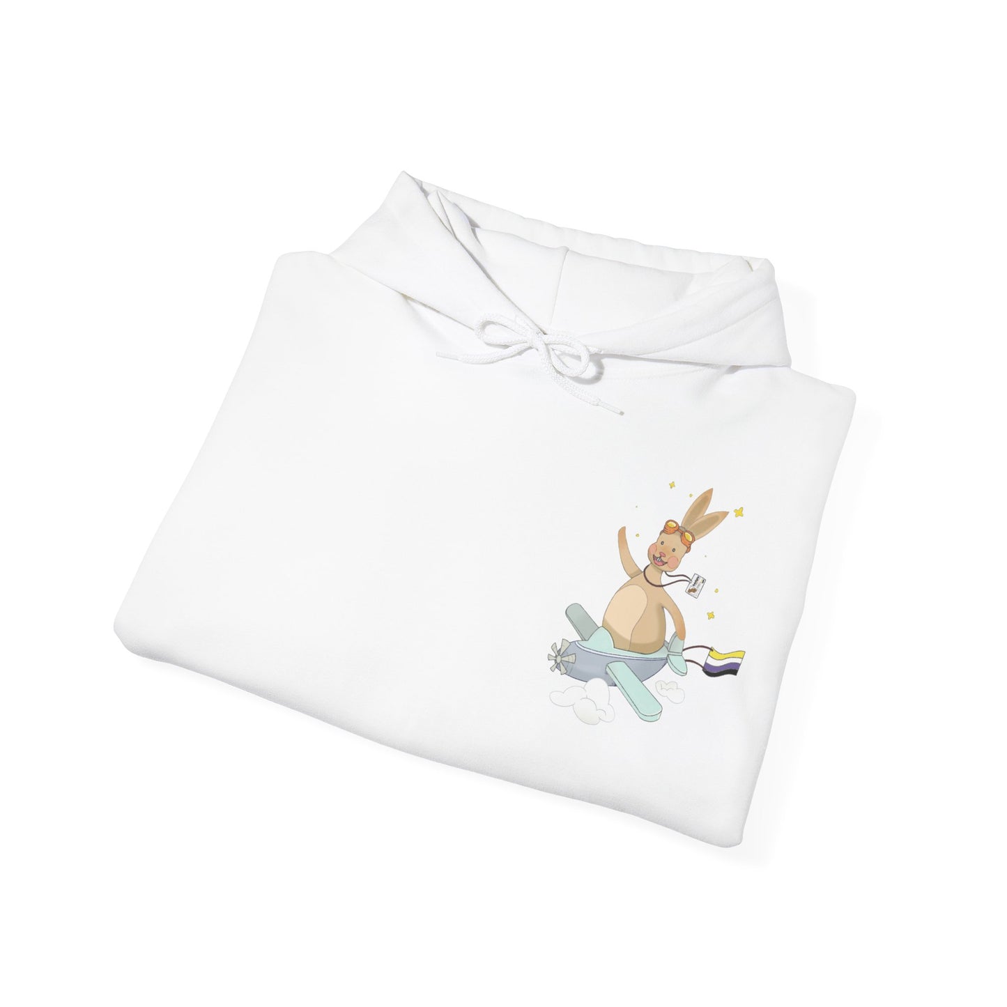 Badgie Hoodie - Nonbinary Rabbit "Rex" - Badgie.co