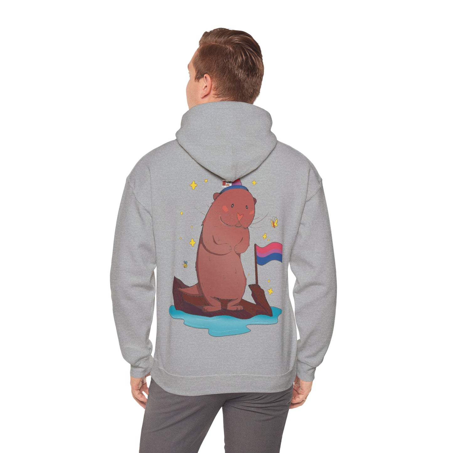 Badgie Hoodie - Bisexual Otter "River" - Badgie.co