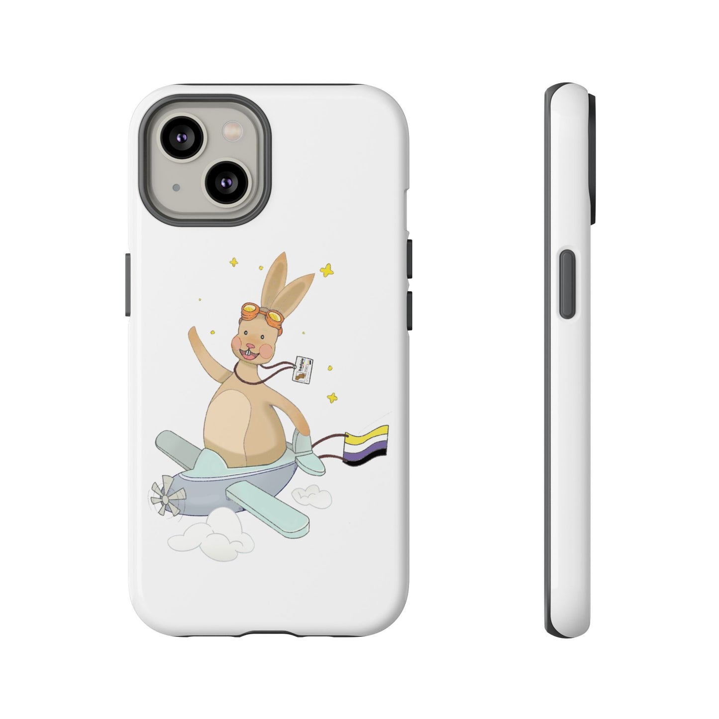 Badgie iPhone Case - Nonbinary Rabbit "Rex" - Badgie.co