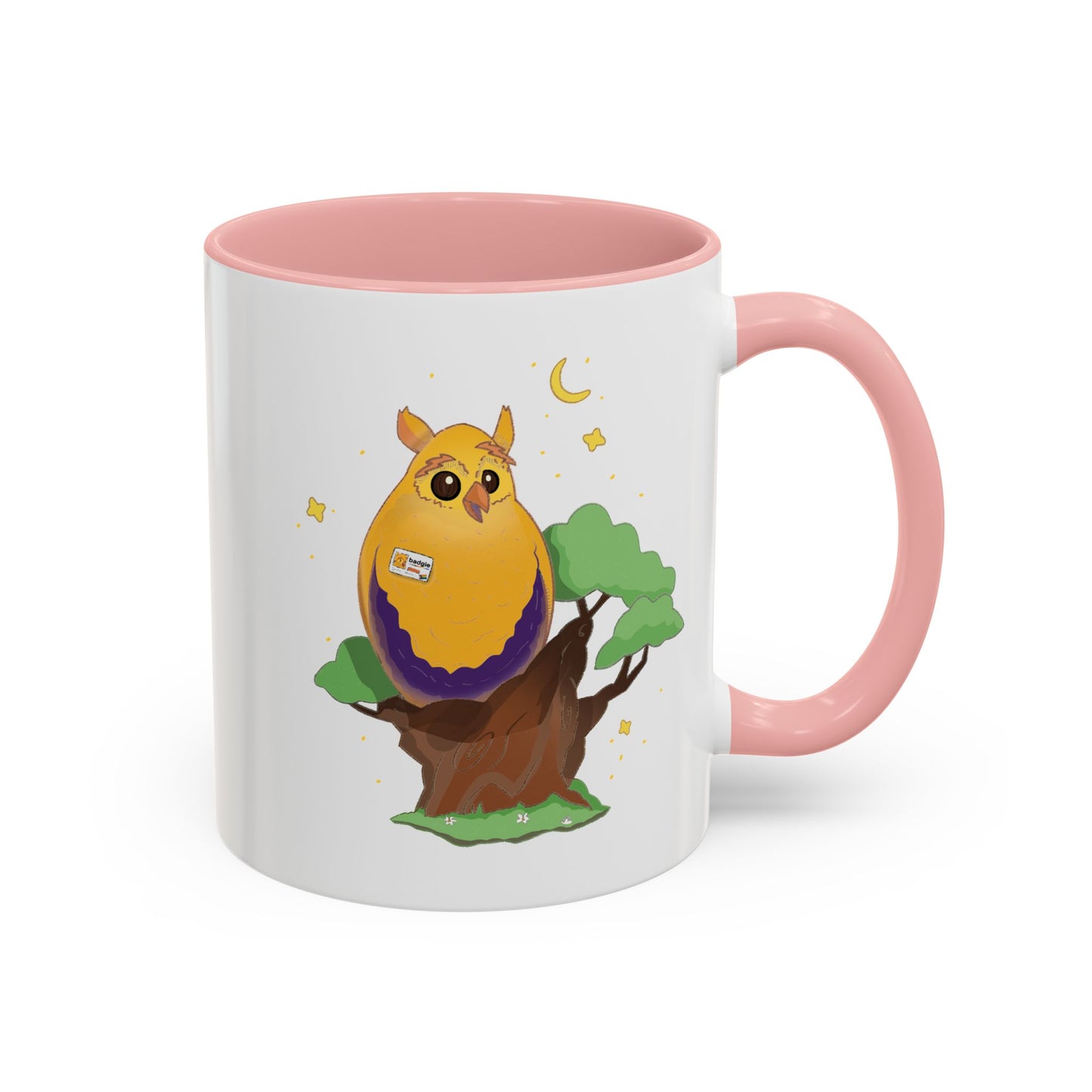 Badgie Ceramic Coffee Mug - Intersex Owl “Albert” - Badgie.co