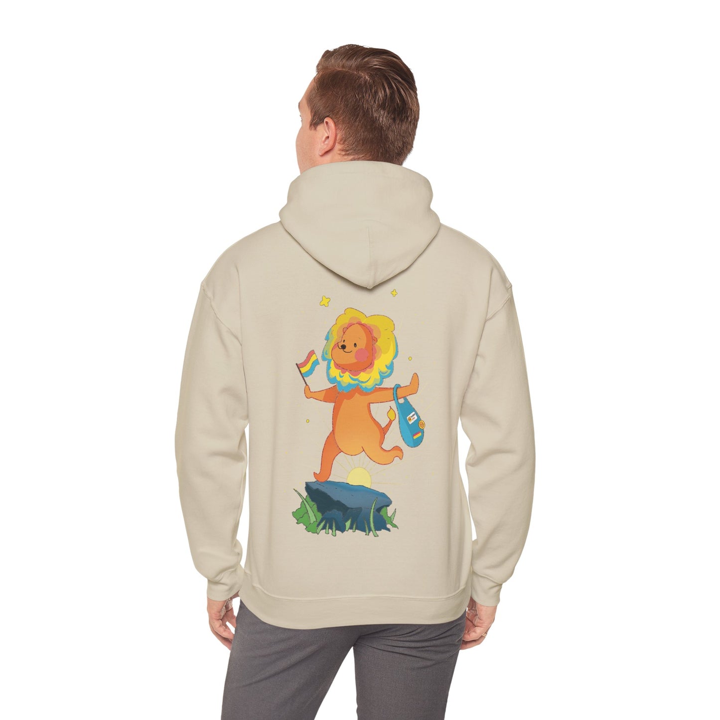 Badgie Hoodie - Pansexual Lion "Barb" - Badgie.co