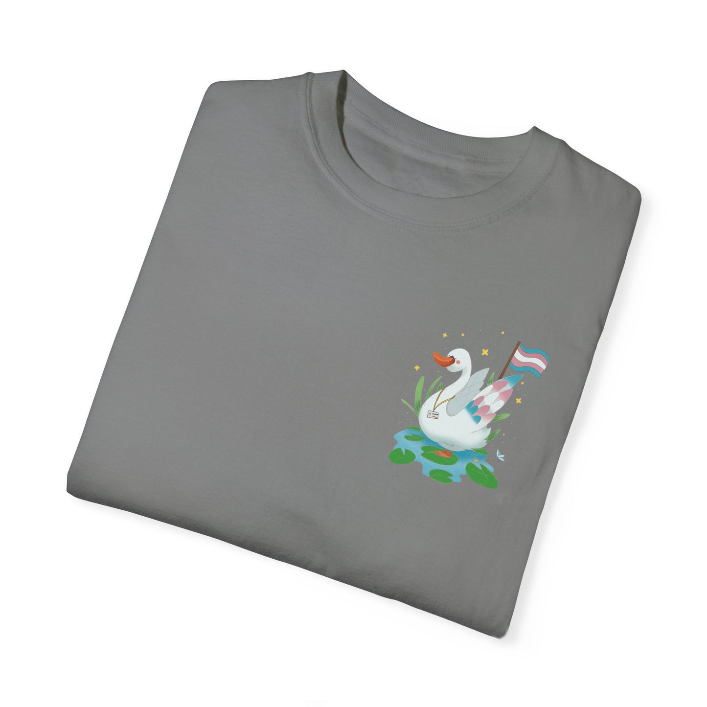 Badgie T-Shirt - Trans Swan “Tundra” - Badgie.co