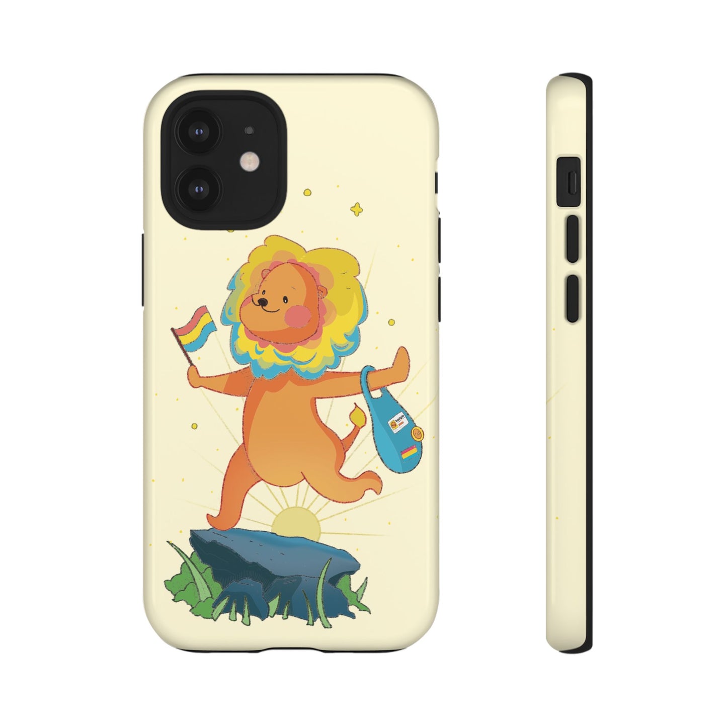 Badgie iPhone Case - Pansexual Lion "Barb" - Badgie.co