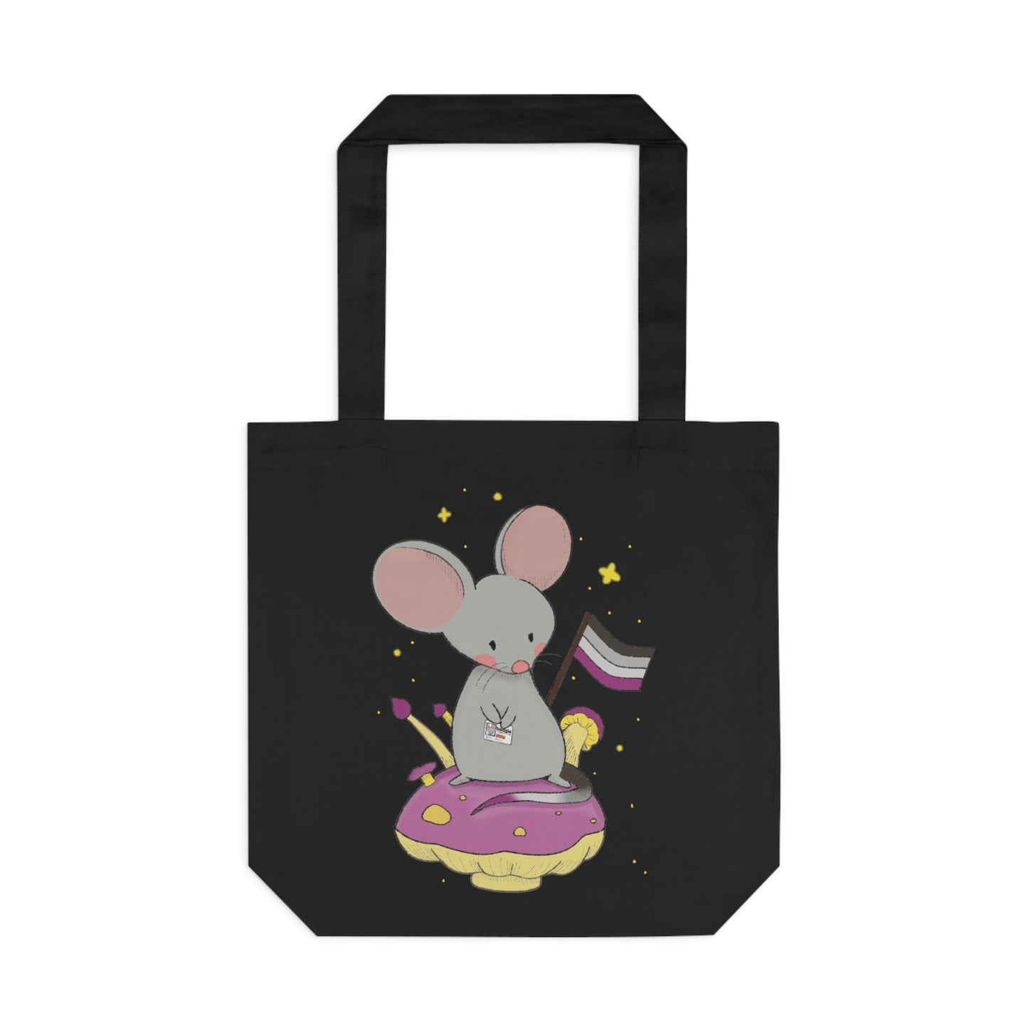 Badgie Tote Bag - Asexual Mouse "Roan" - Badgie.co