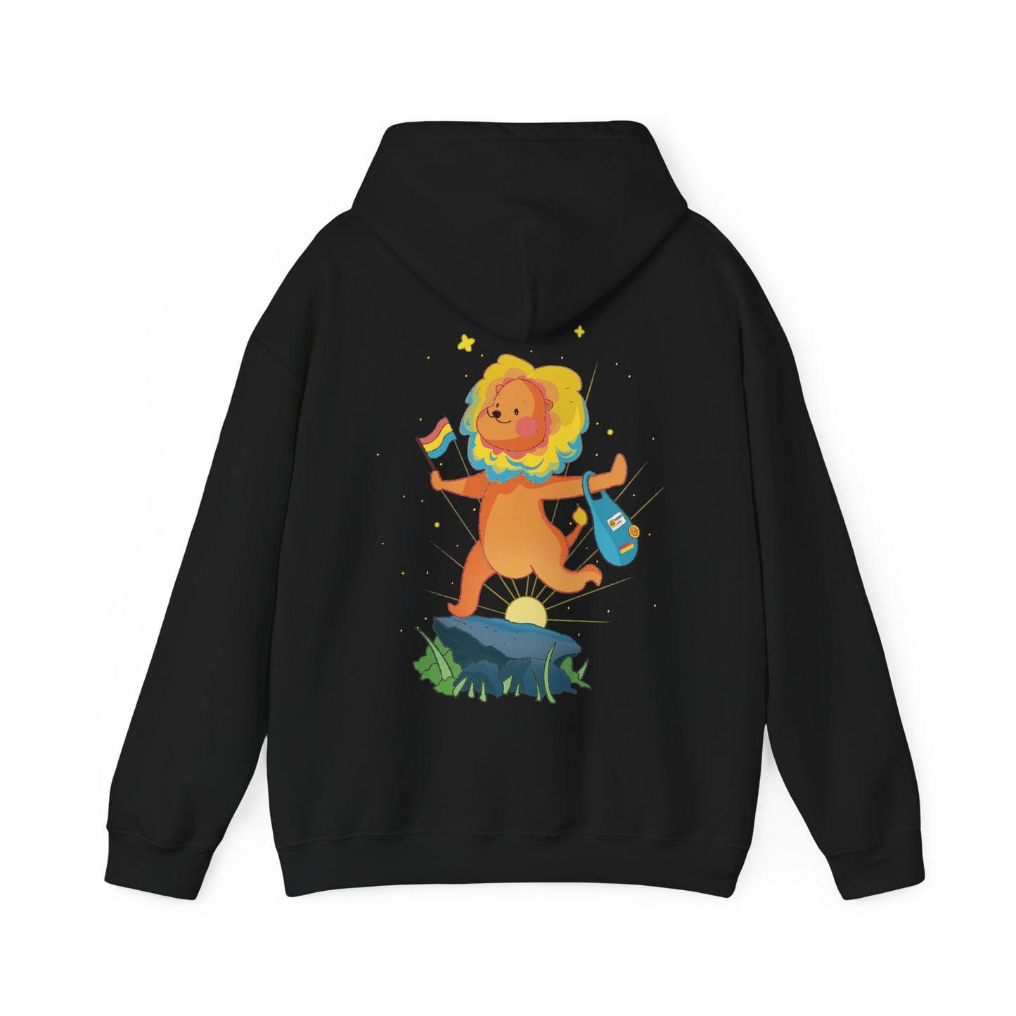 Badgie Hoodie - Pansexual Lion "Barb" - Badgie.co