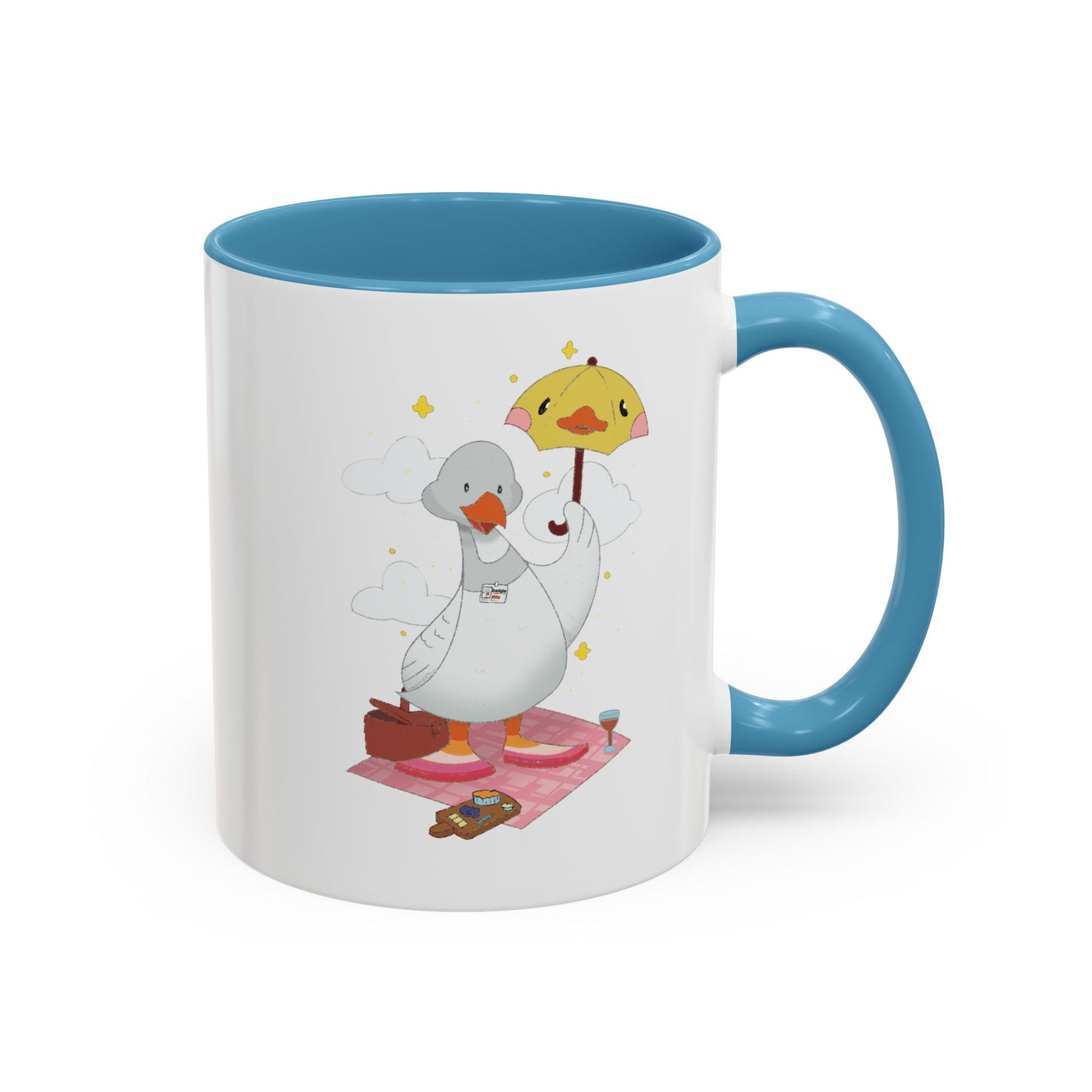 Badgie Ceramic Coffee Mug - Lesbian Goose “Tula” - Badgie.co