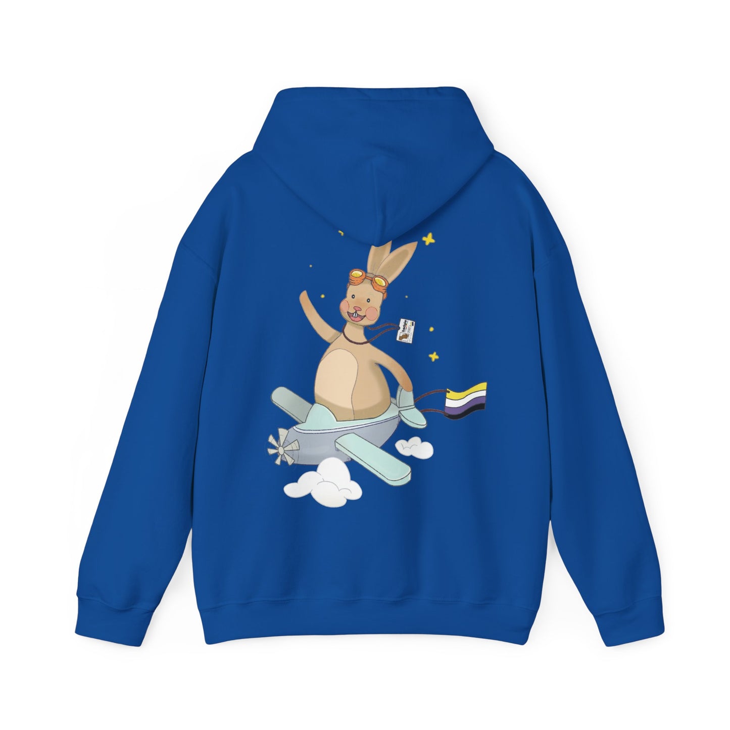 Badgie Hoodie - Nonbinary Rabbit "Rex" - Badgie.co