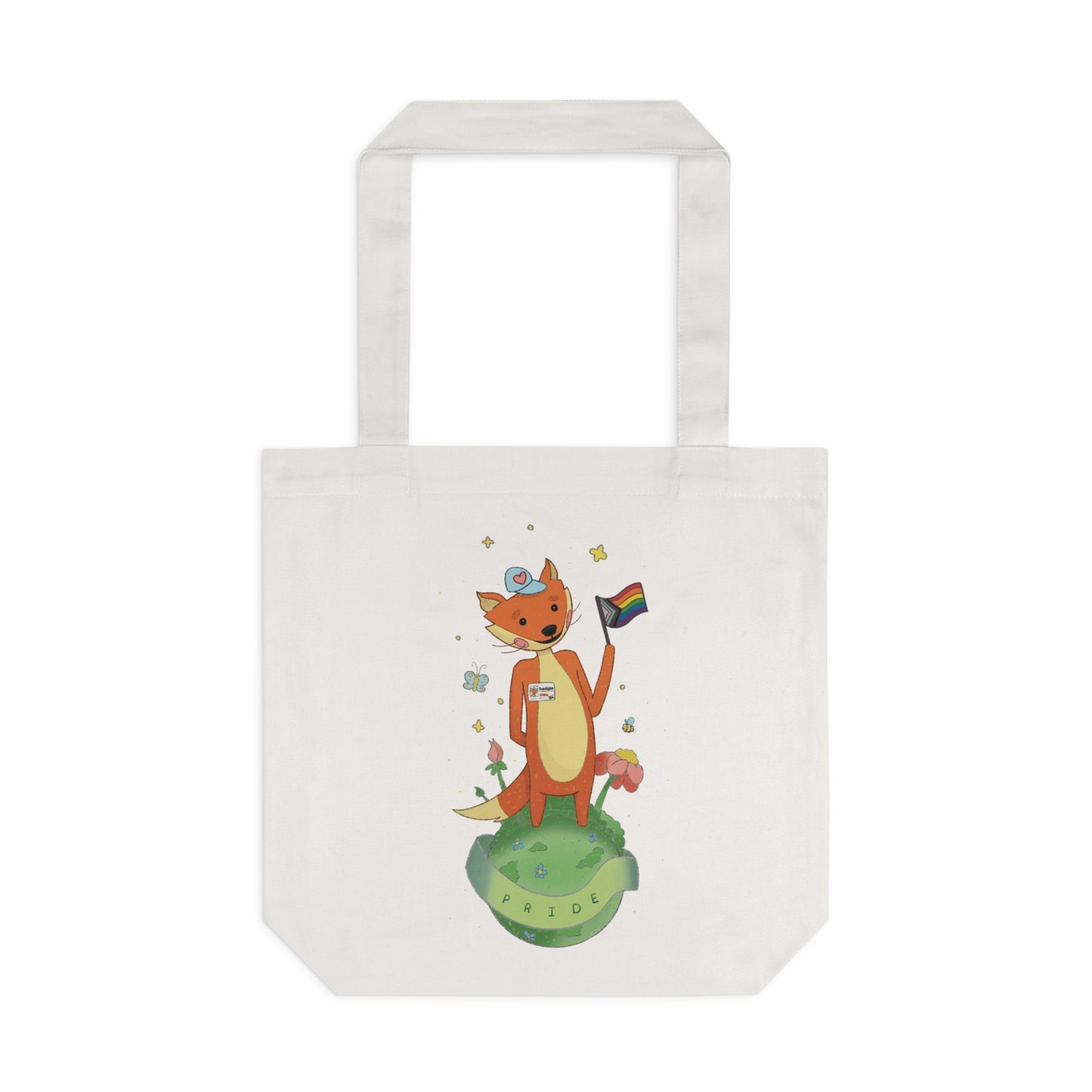 Badgie Tote Bag - Pride Fox "Kit" - Badgie.co