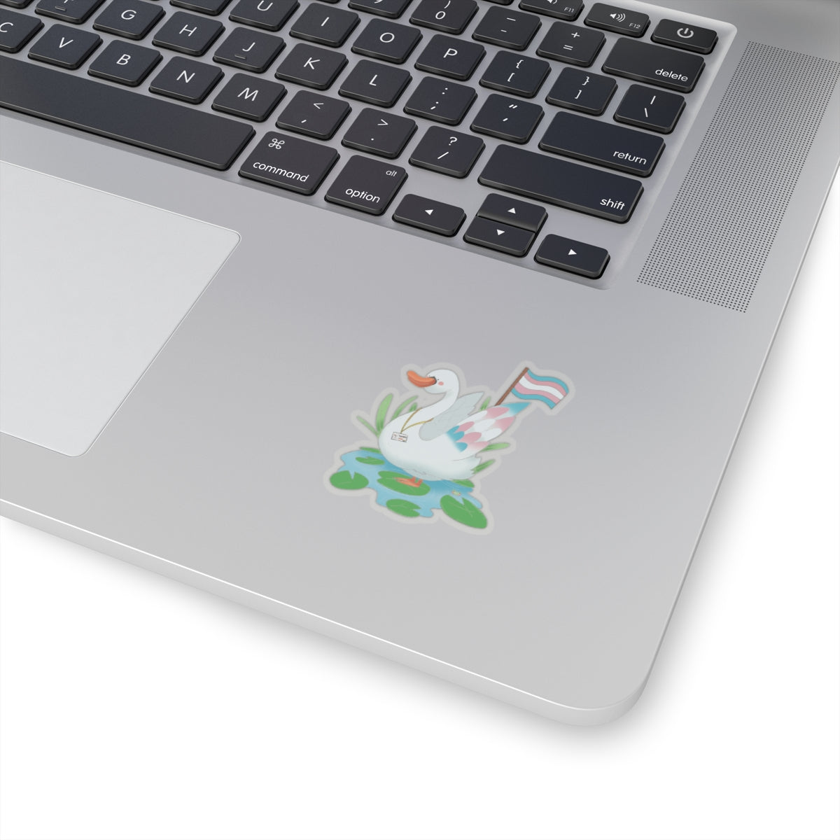 Kiss-Cut Stickers - Trans Swan "Tundra" - Badgie.co